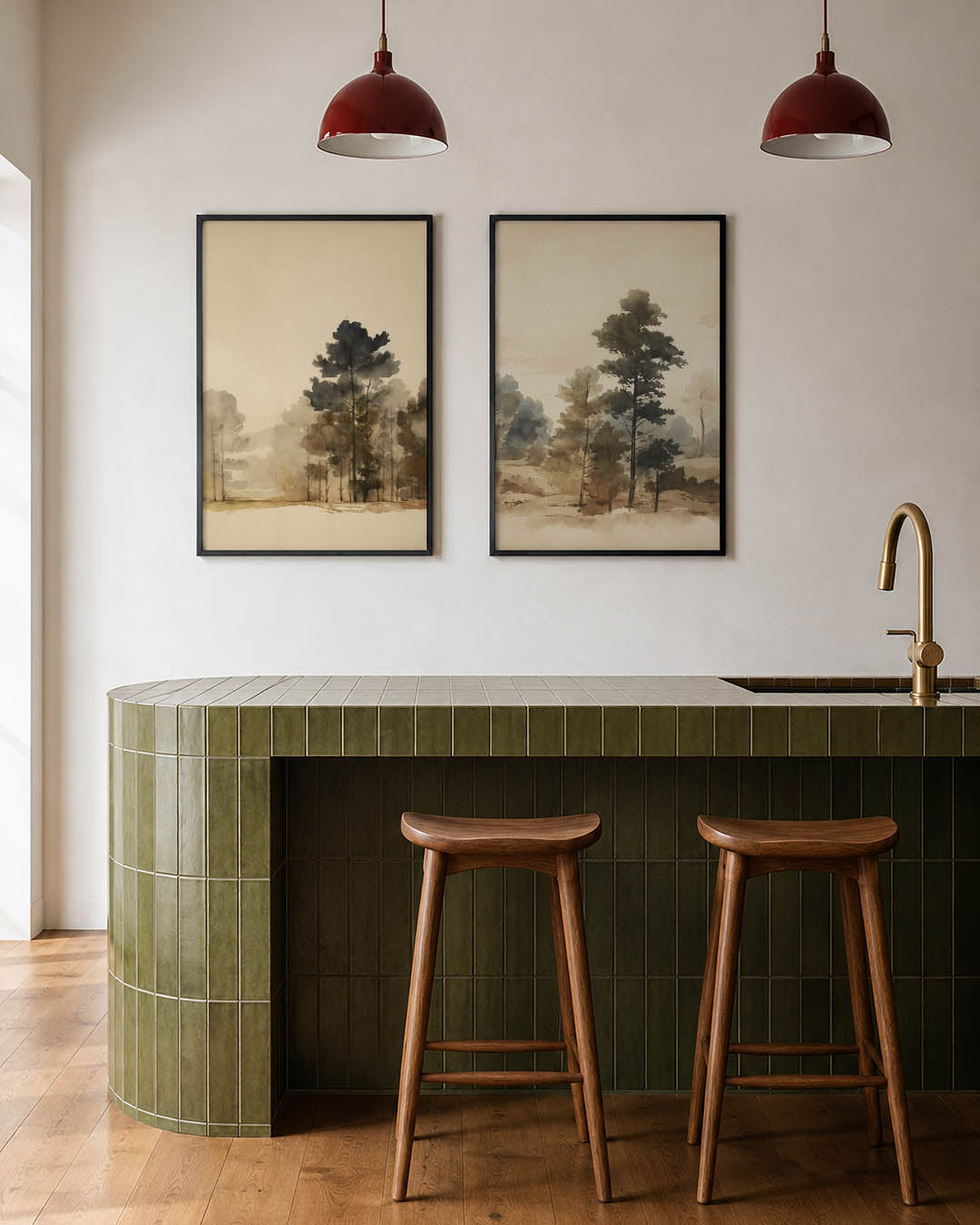 Natuurlijke sereniteit Posterset