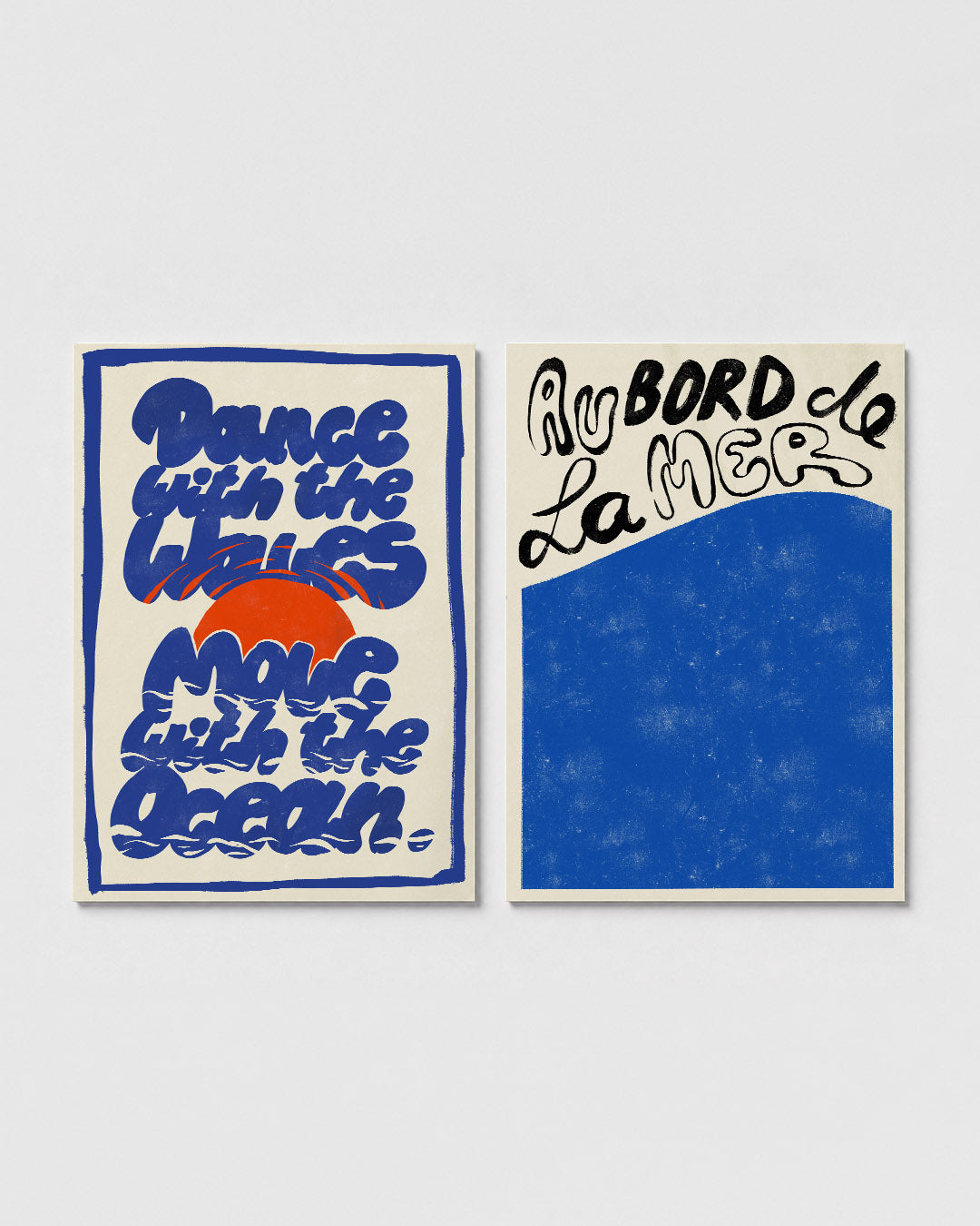 Golvend lijnenspel Posterset