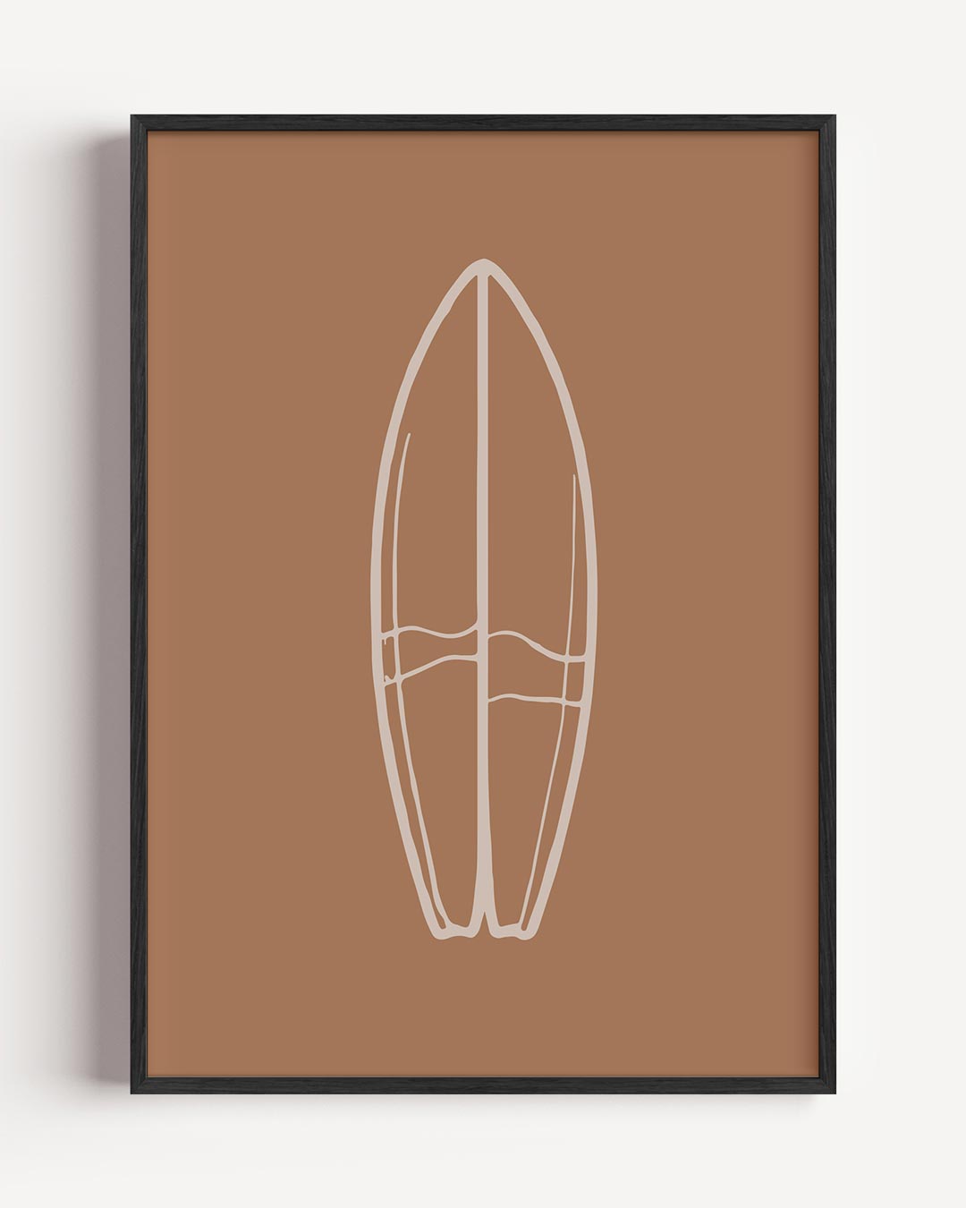 Stijlvolle Surfplank Poster-WallArtistic