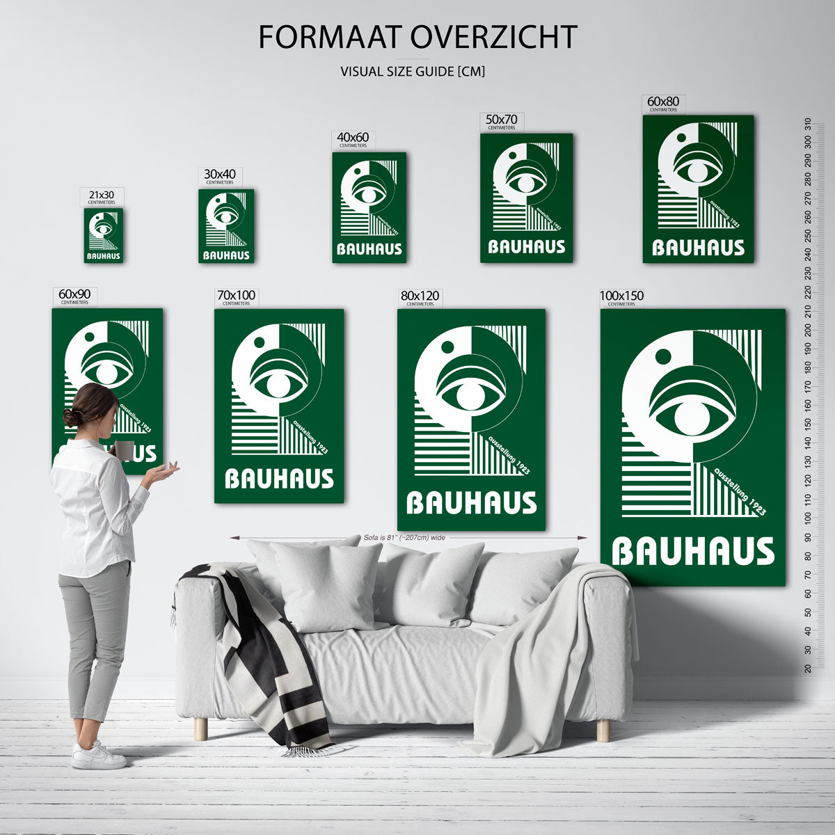 Oog en lijnen Poster