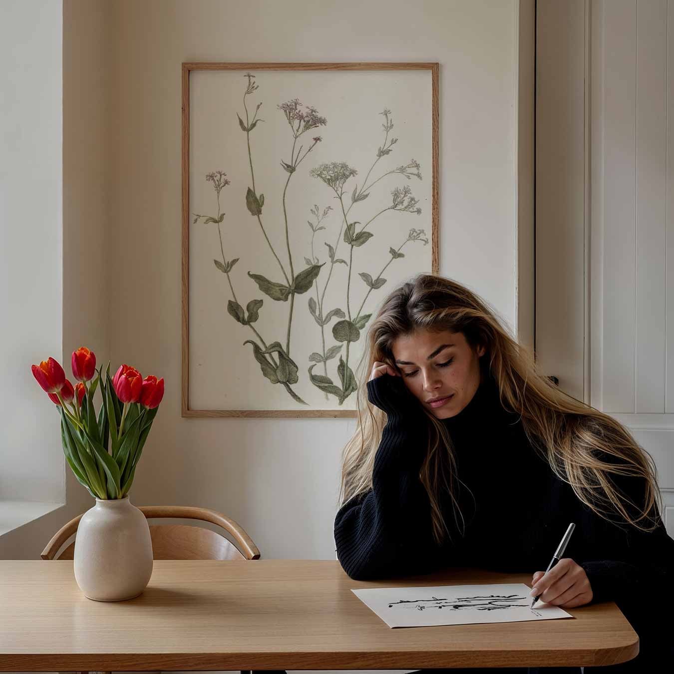Botanische Bloemenposter