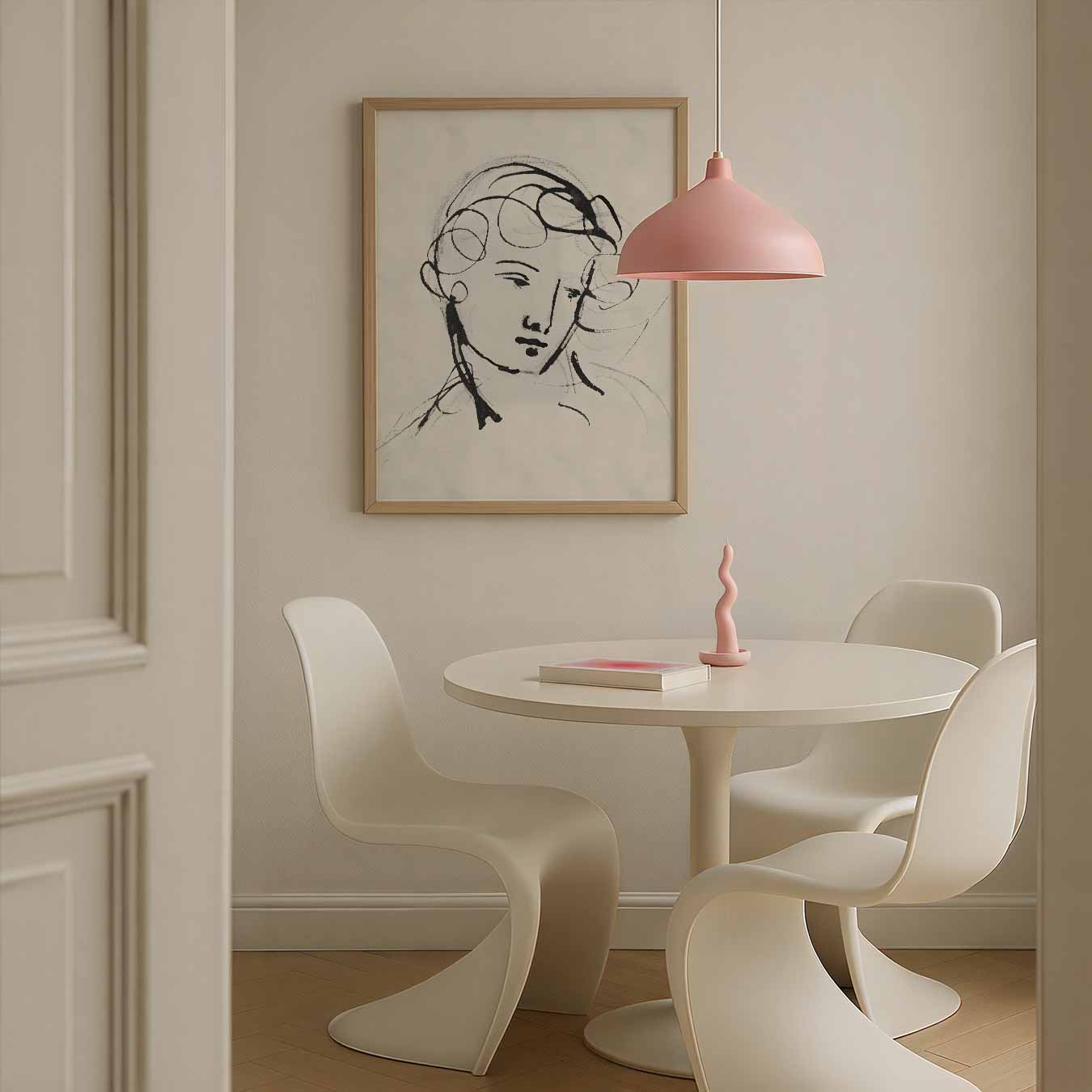 Elegante Schets Van Een Vrouw Poster