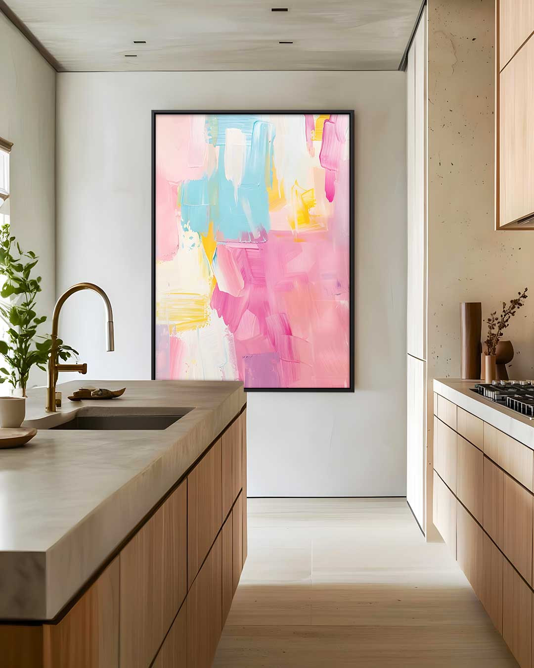 Kleurrijke Dagdroom Kunstwerk-canvas-dibond-plexiglas-wanddecoratie-WallArtistic