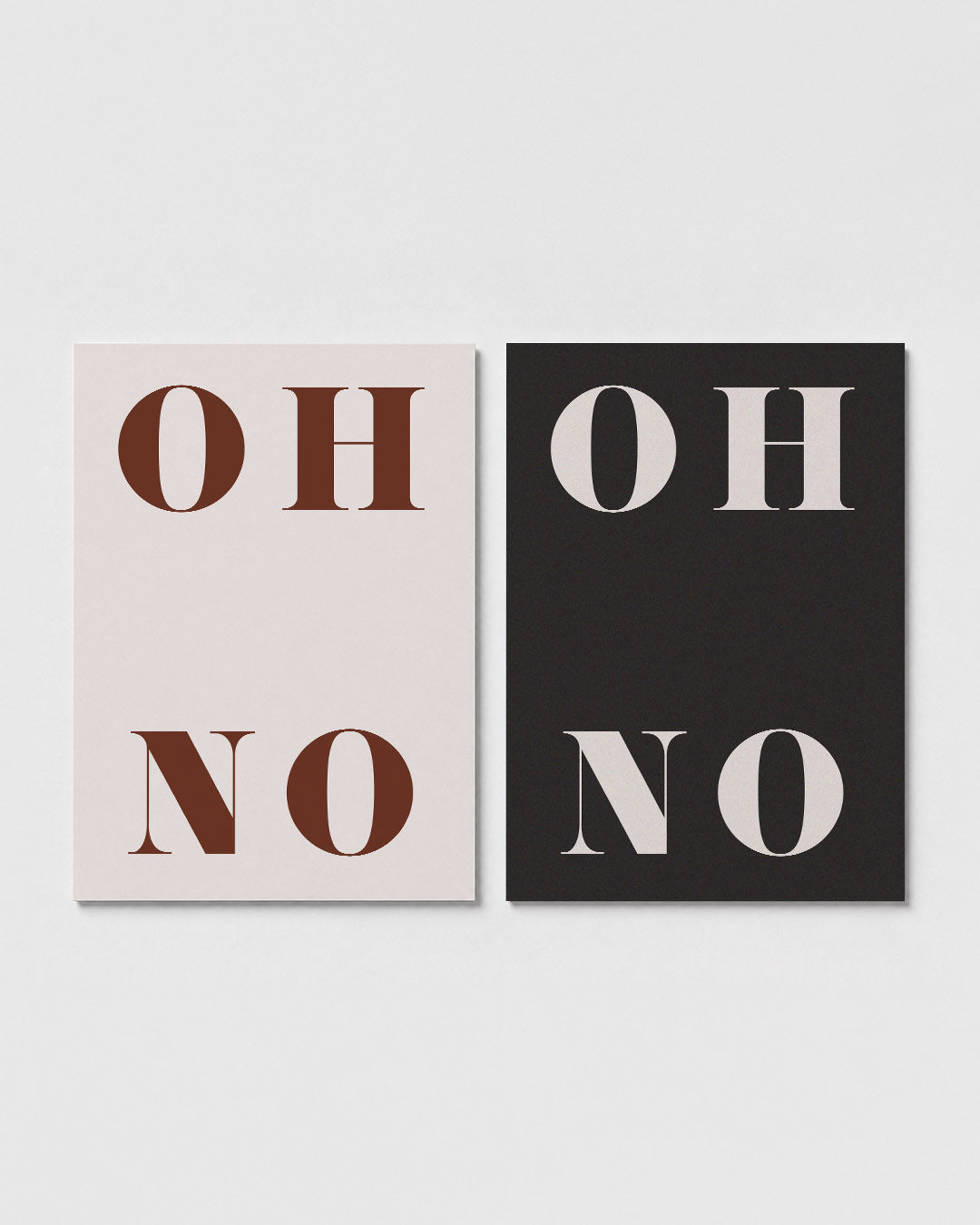 Typografisch spel Posterset