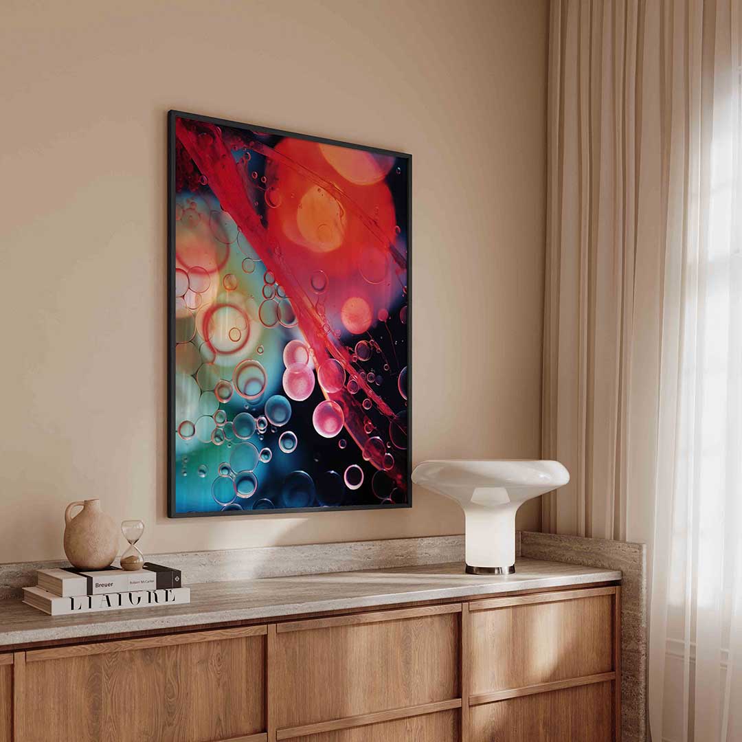 Abstracte bellen Poster