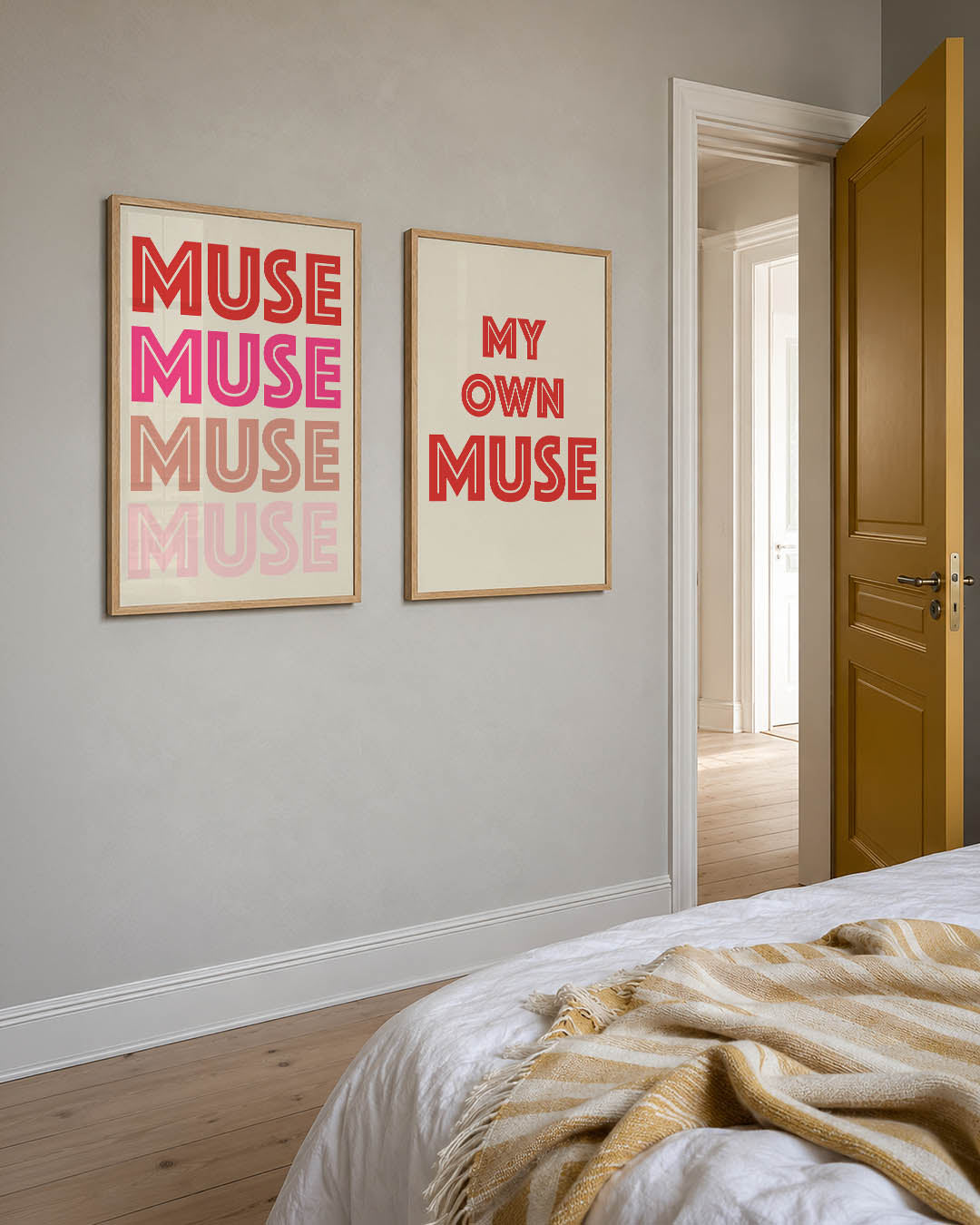 Kleurige herhaling Posterset
