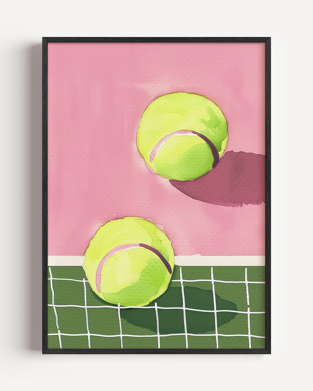 Tennis in Pastel Poster-WallArtistic