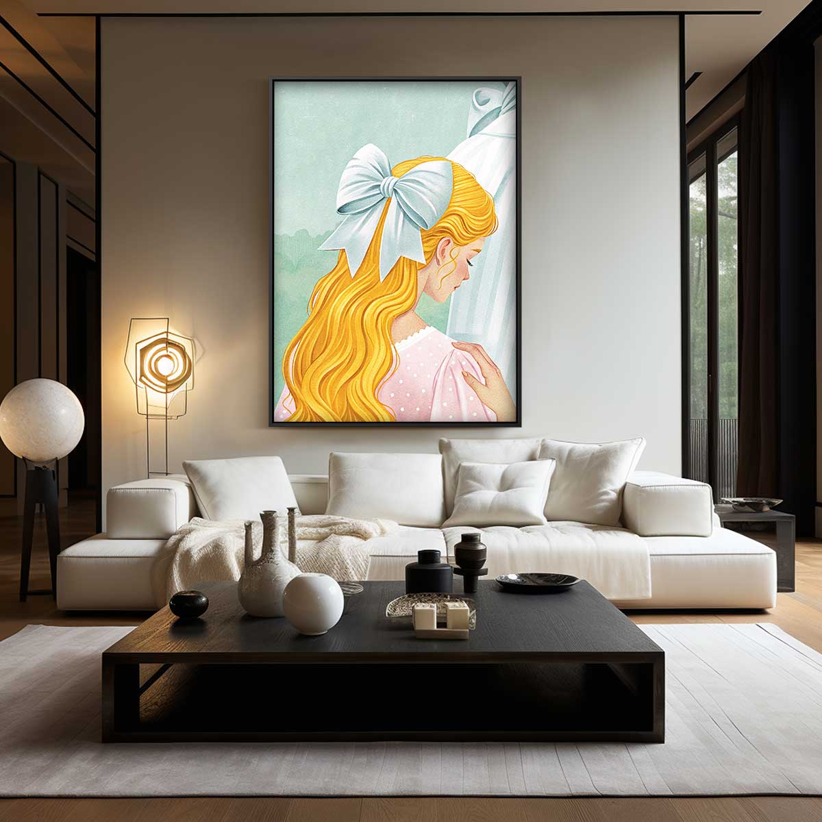 Pastel Dromerigheid Kunstwerk-canvas-dibond-plexiglas-wanddecoratie-WallArtistic