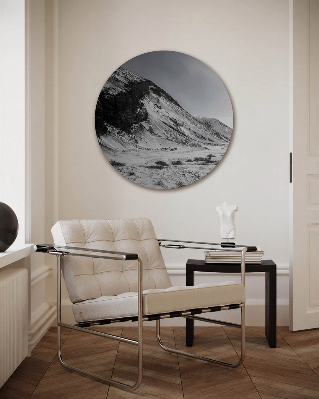Besneeuwde berglandschap Muurcirkel