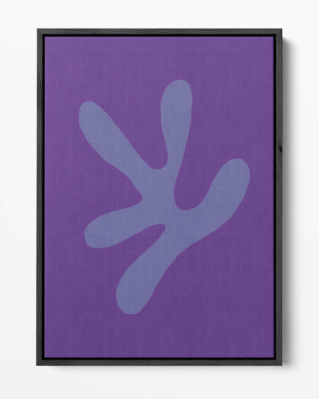 Speelse Paarse Vormen Kunstwerk-canvas-dibond-plexiglas-wanddecoratie-WallArtistic