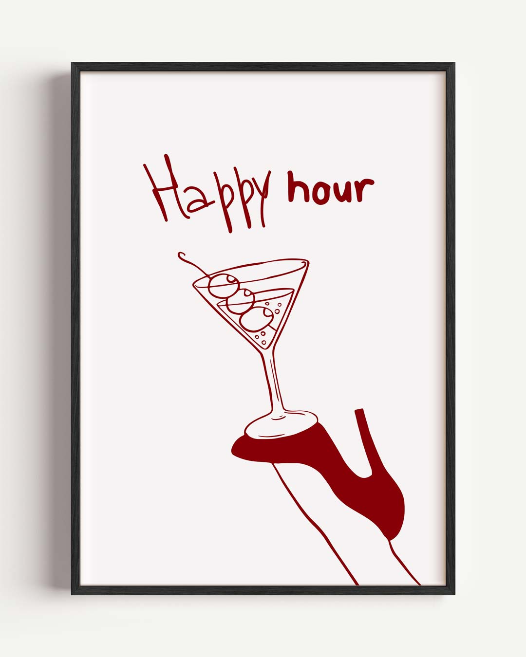 Happy Hour Cocktail Poster