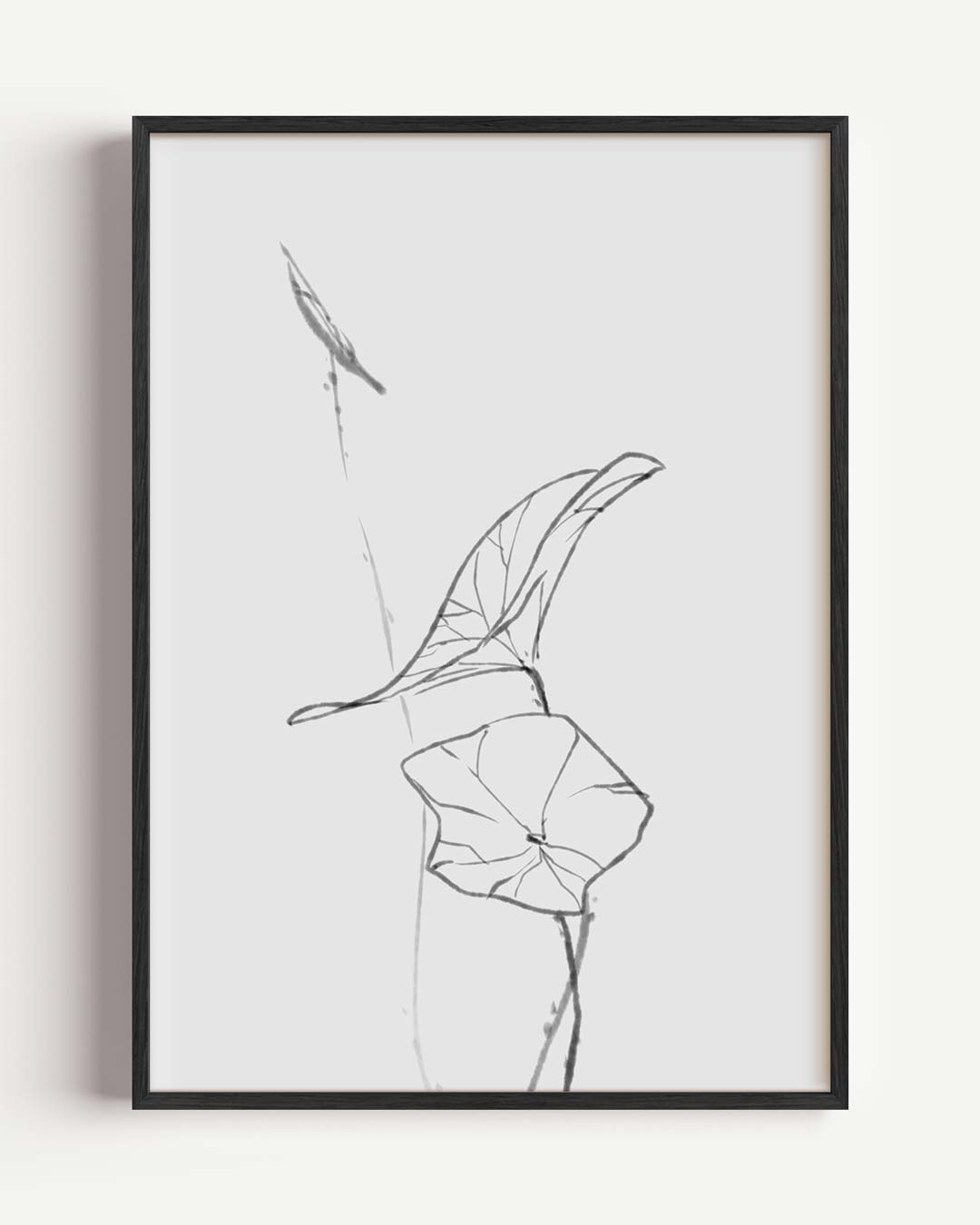 Elegante Bladvormen Poster