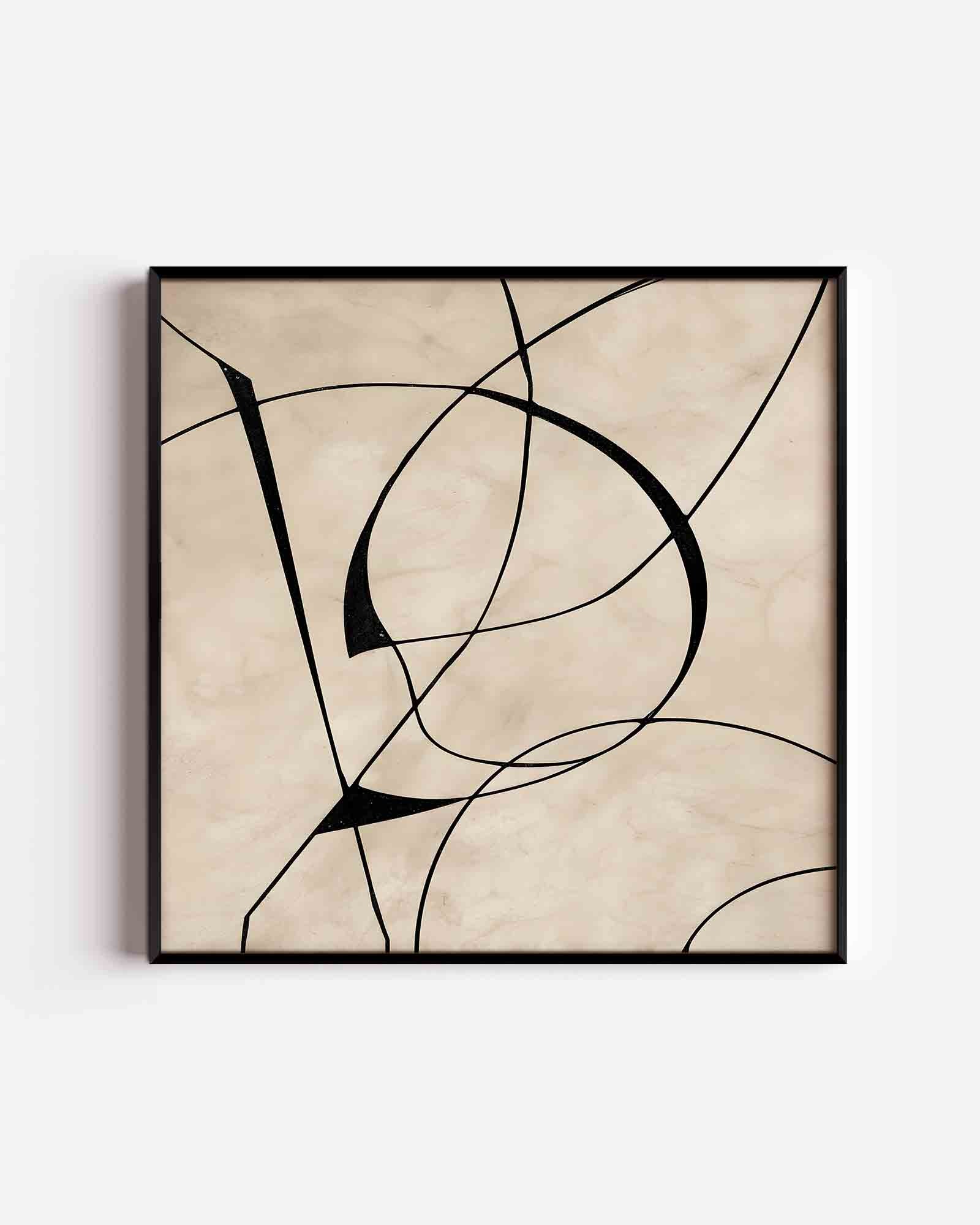 Abstracte lijnen Poster