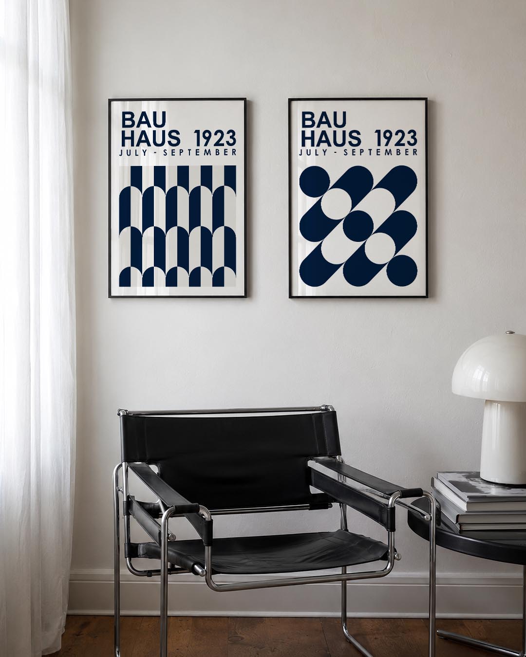 Boogvormen en strepen Posterset