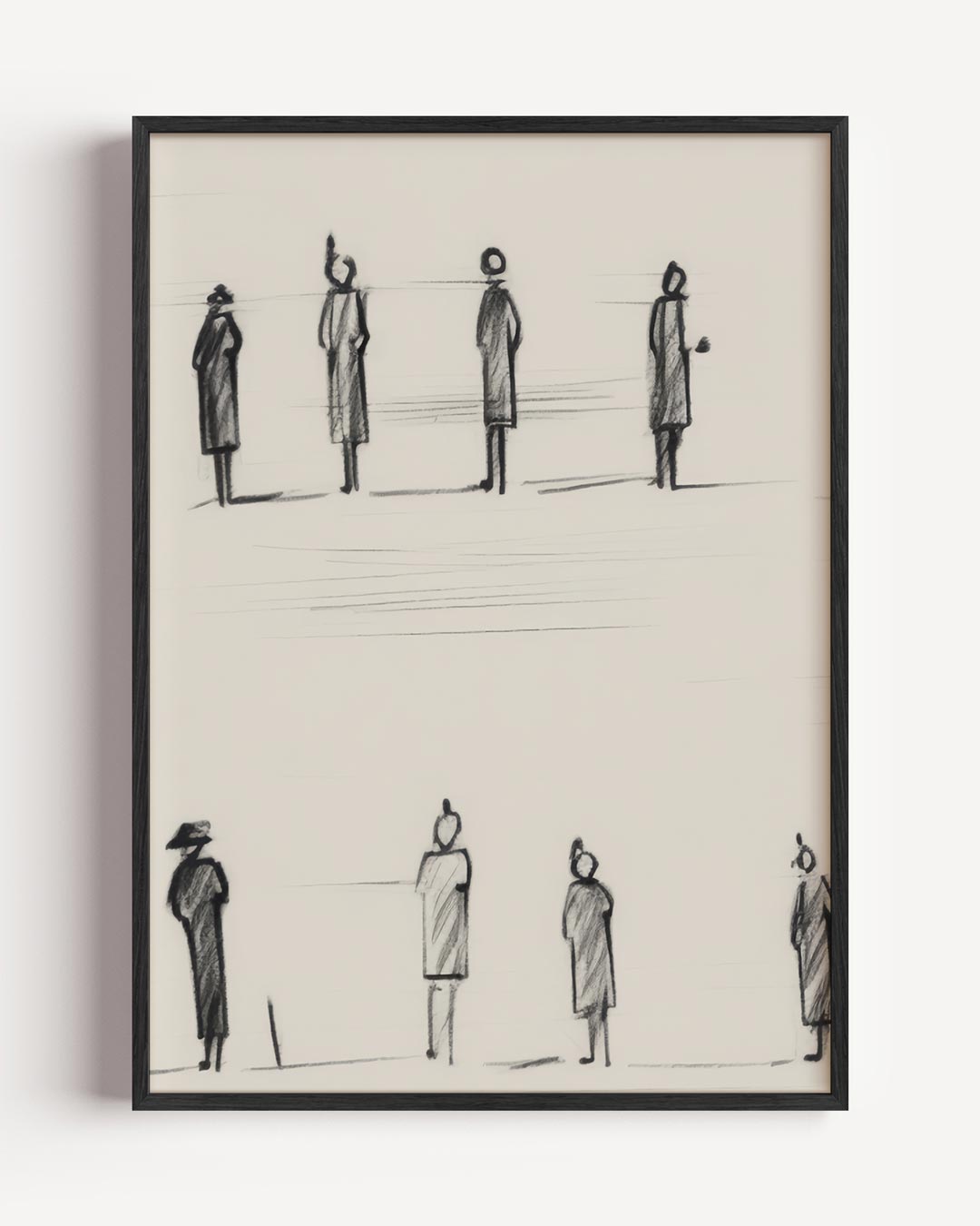 Stijlvolle Minimalistische Figuren Poster-WallArtistic