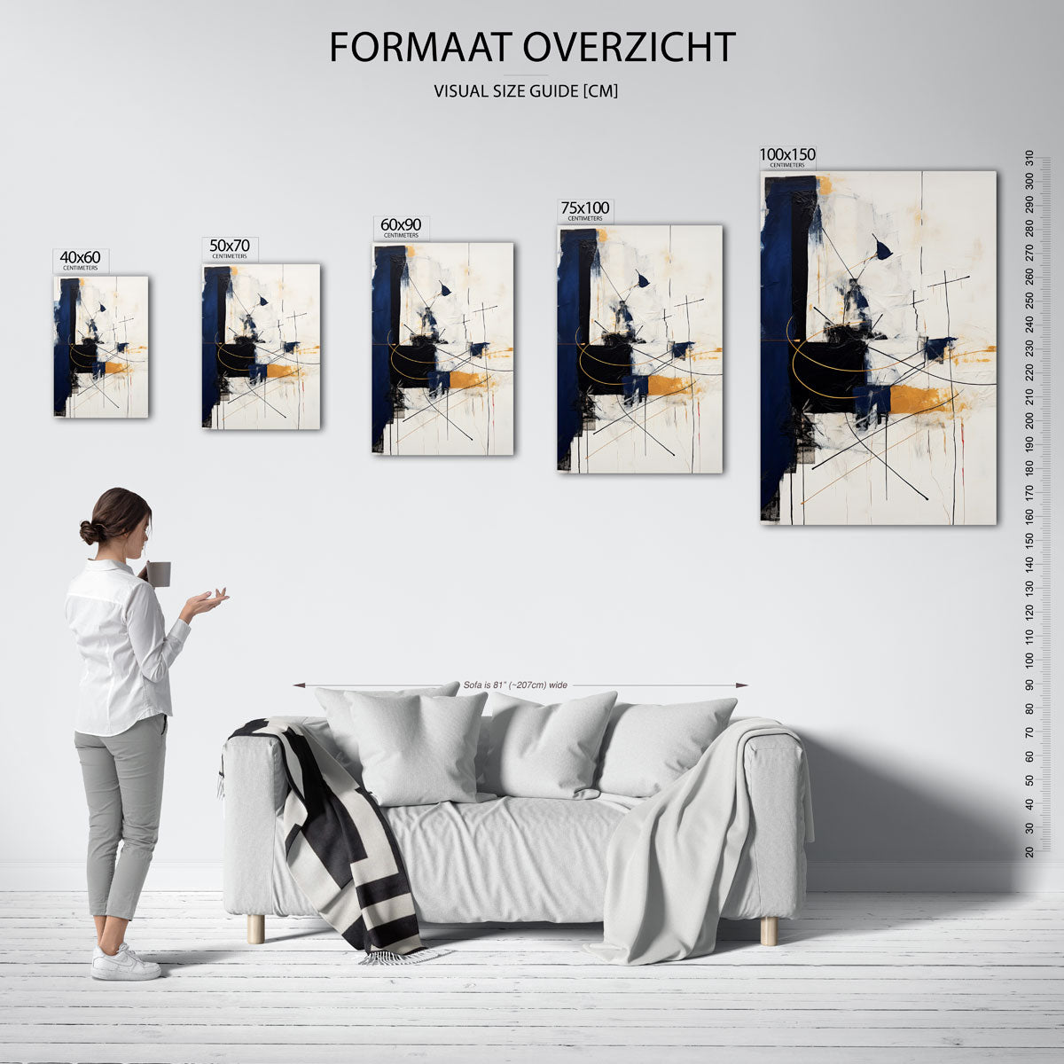 Geometrische lijnen Kunstwerk