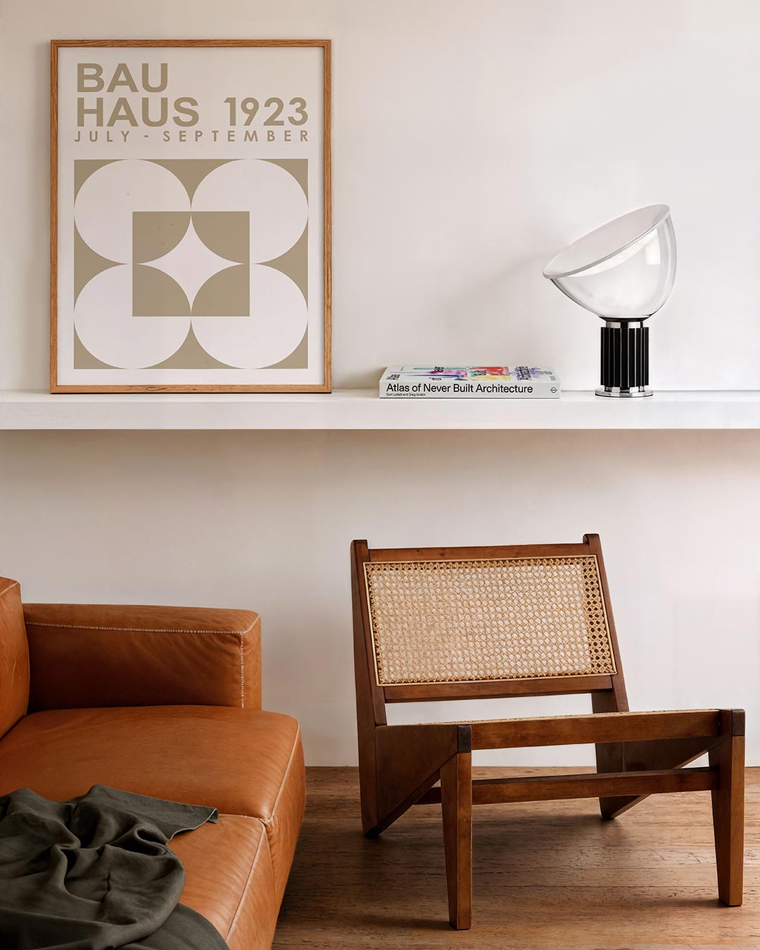 Geometrisch lijnenspel Poster