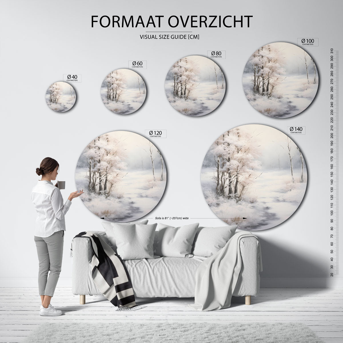 Winterlandschap Muurcirkel