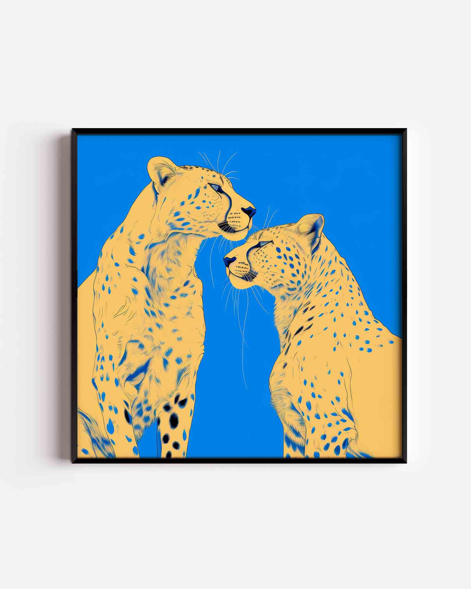 Twee cheeta's Poster
