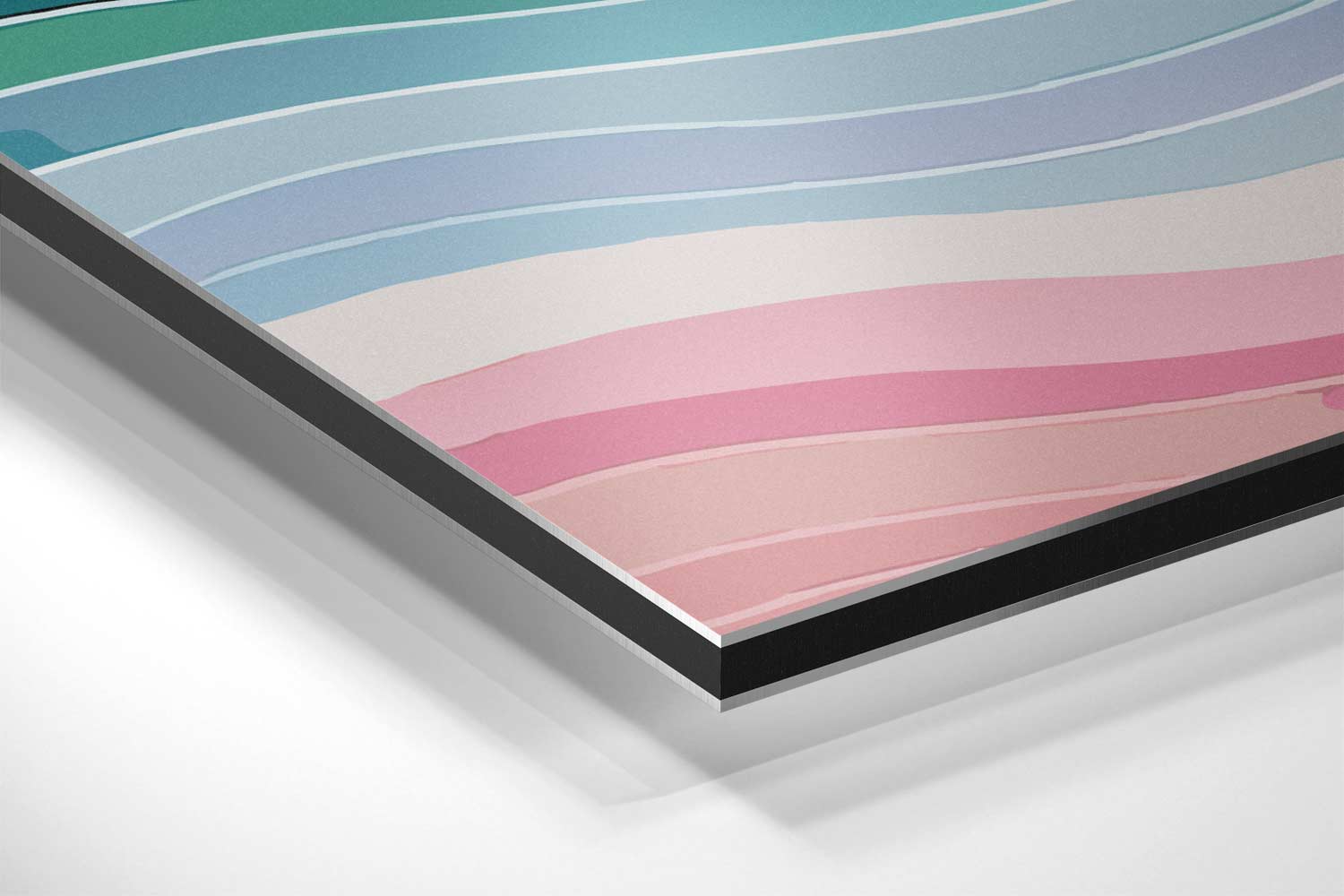 Golvende Kleurenpracht Kunstwerk-canvas-dibond-plexiglas-wanddecoratie-WallArtistic