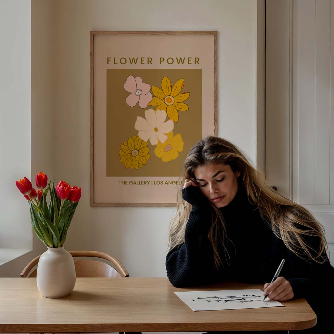 Flower Power Bloemenposter-WallArtistic