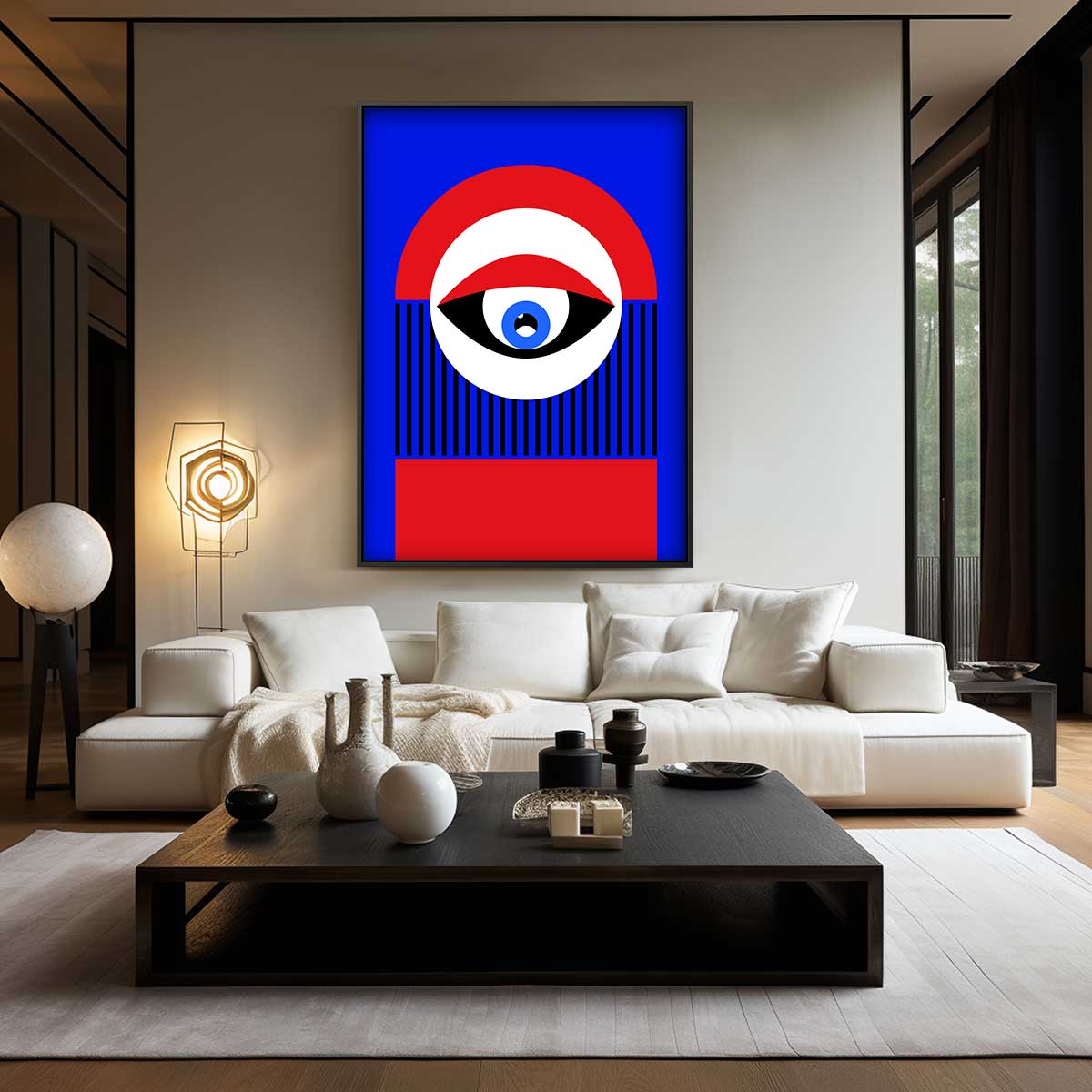 Kleurrijke Blikvanger Kunstwerk-canvas-dibond-plexiglas-wanddecoratie-WallArtistic