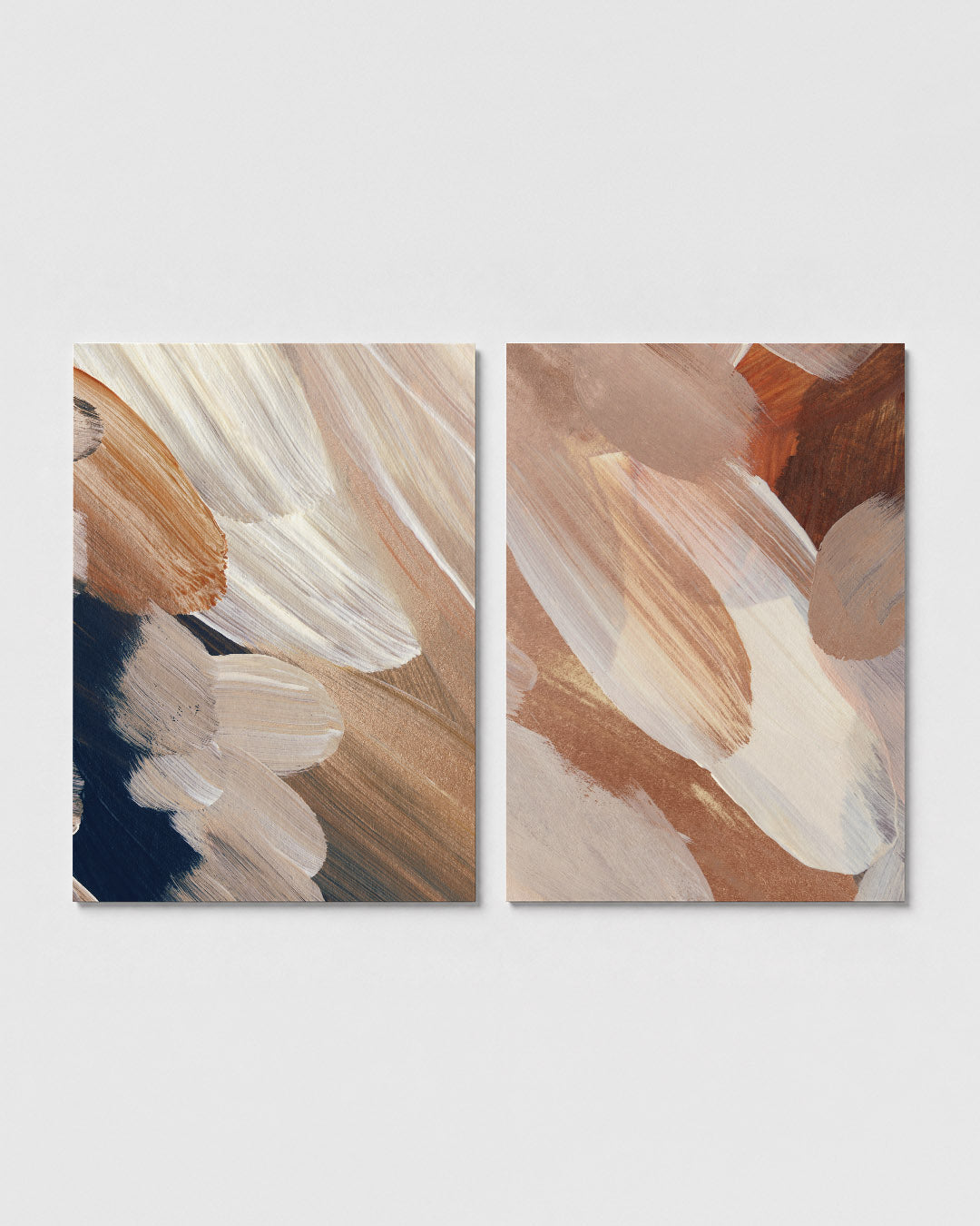 Vloeiende kleurvlakken Posterset
