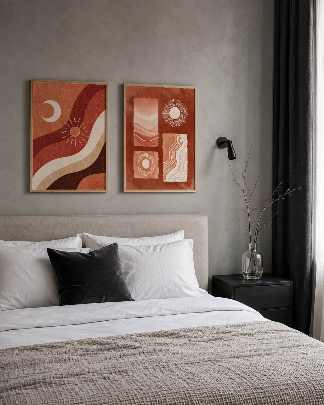 Golvend lichtspel Posterset