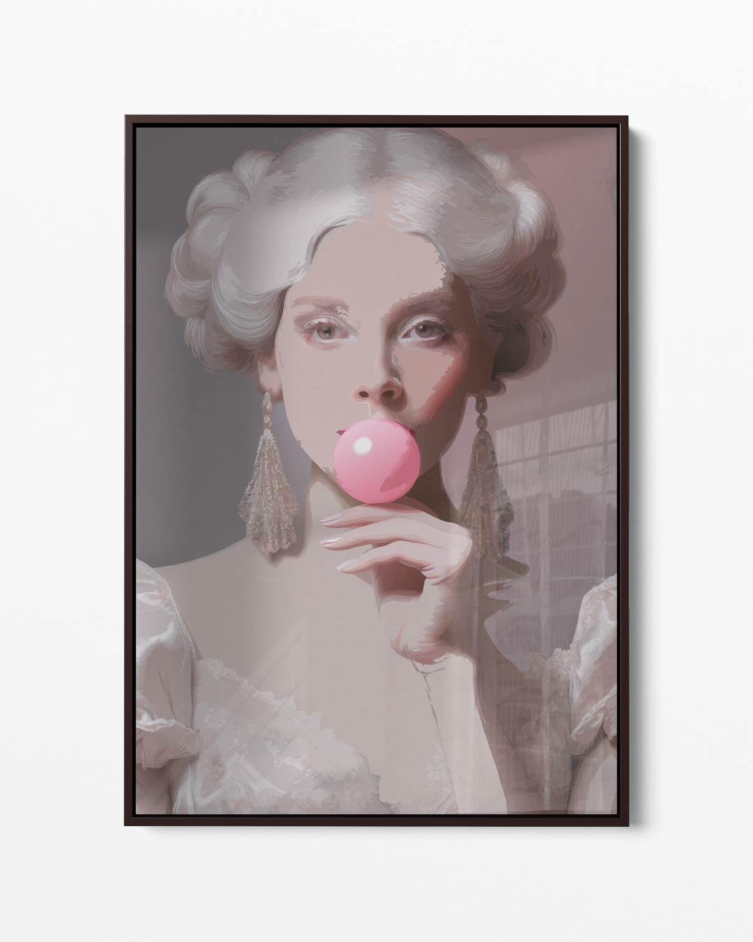 Moderne Marie Antoinette Kunstwerk-canvas-dibond-plexiglas-wanddecoratie-WallArtistic