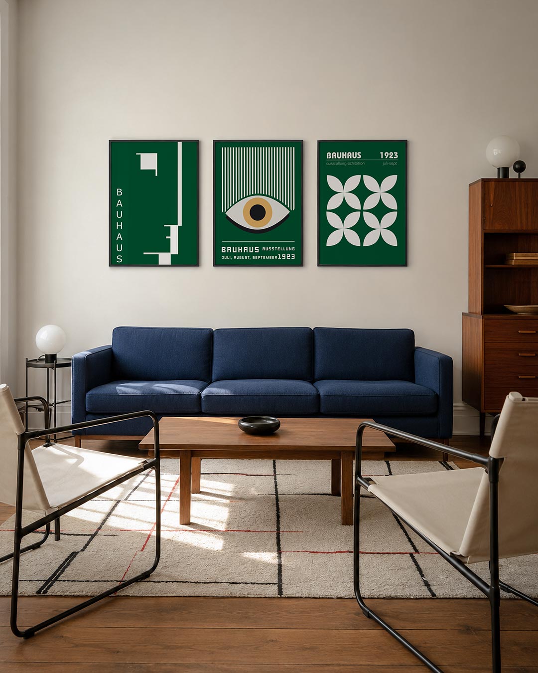 Strakke lijnenspel Posterset