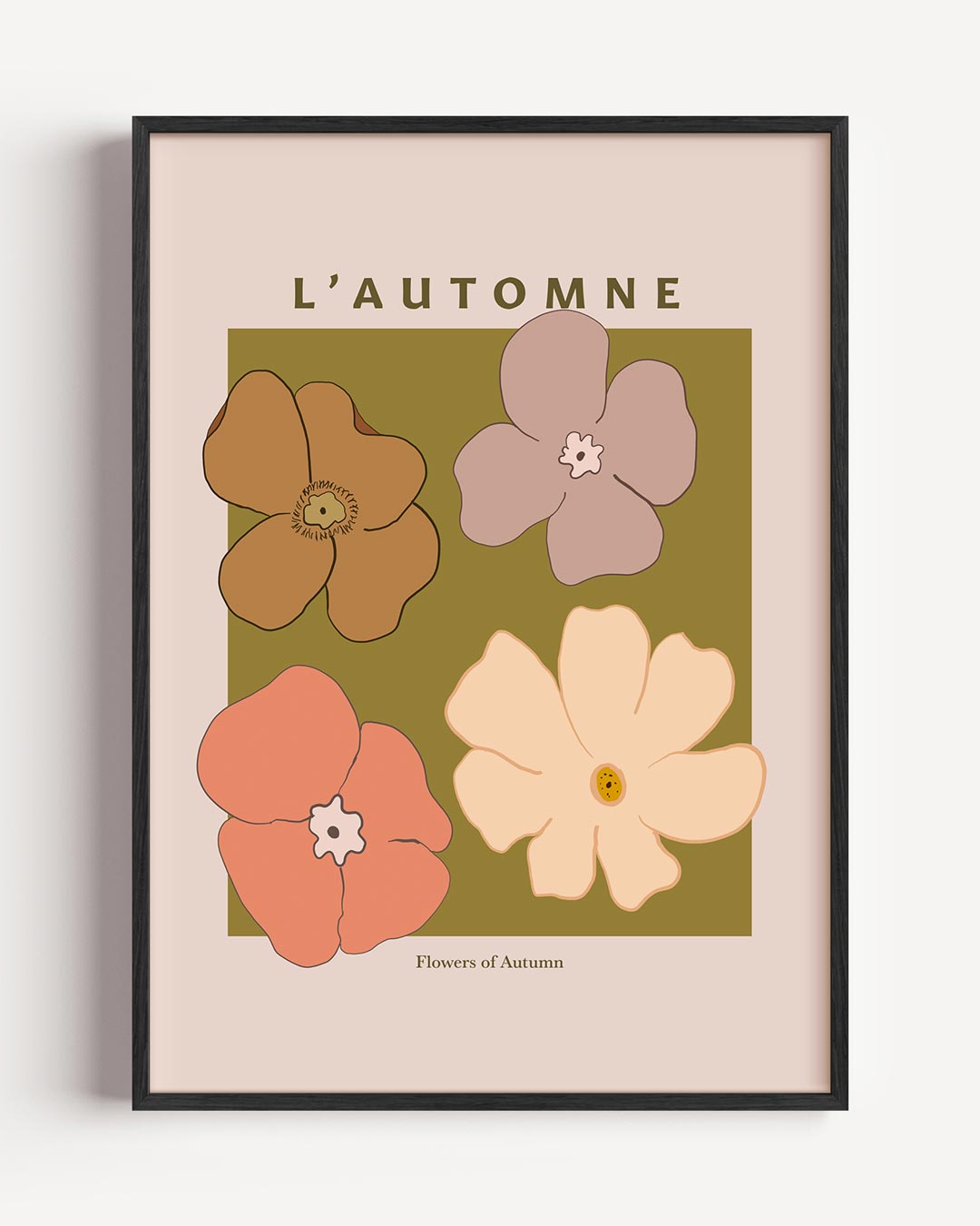 Herfstbloemen Poster-WallArtistic