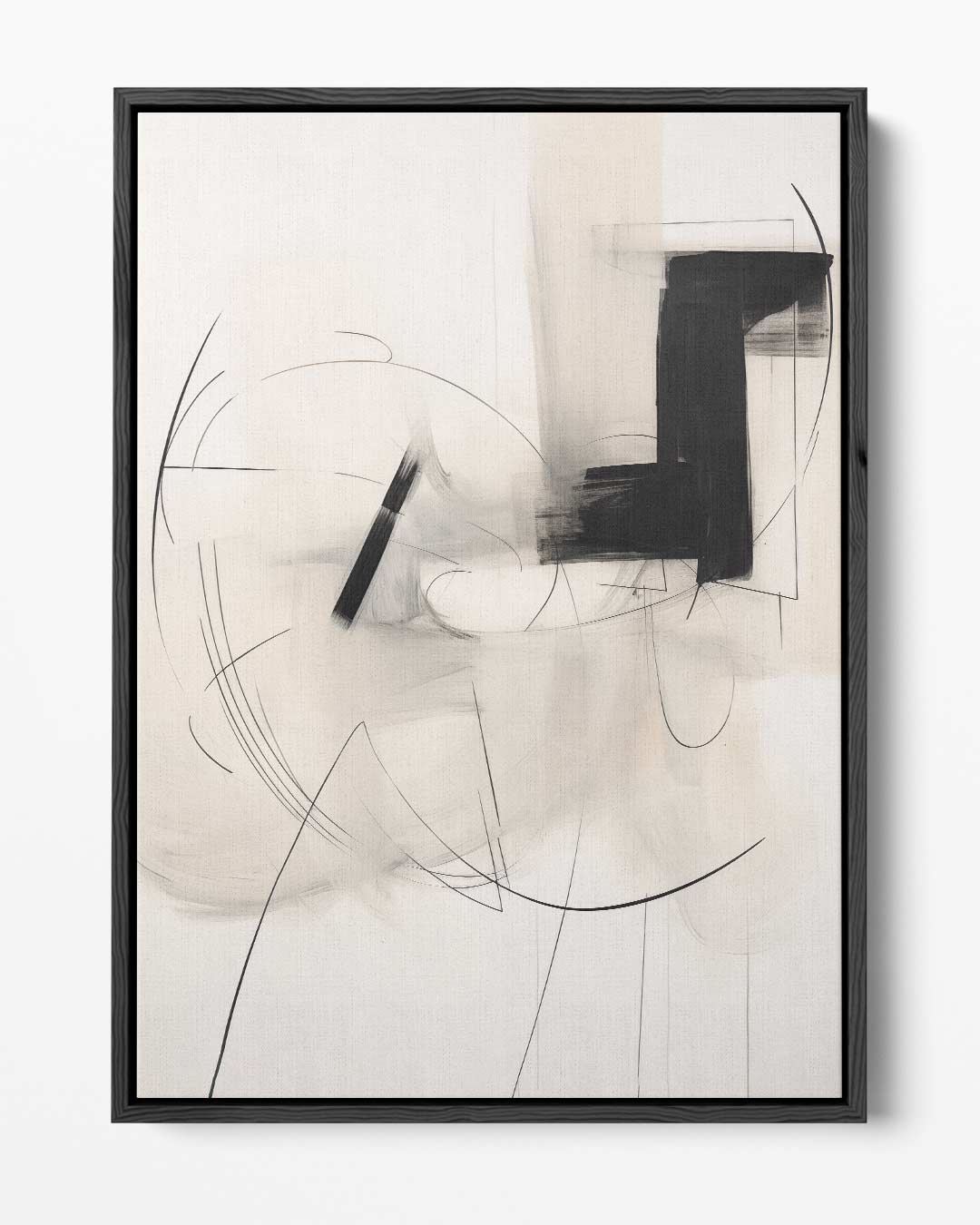 Spel van Lijnen en Vormen Kunstwerk-canvas-dibond-plexiglas-wanddecoratie-WallArtistic