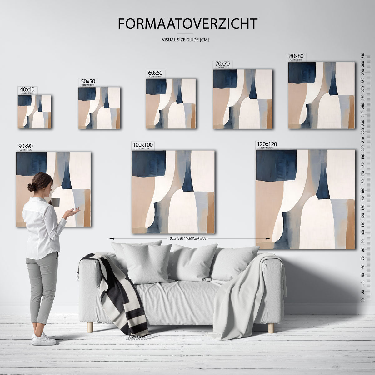 Abstracte vormen Poster