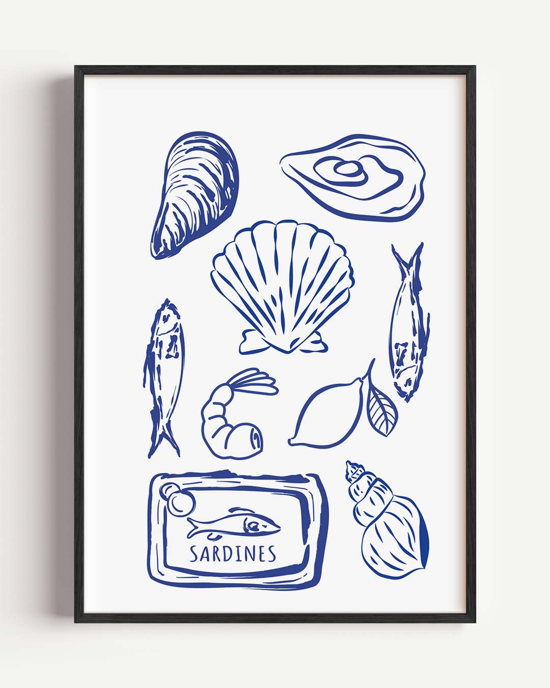 Zeevruchten Illustratie Poster