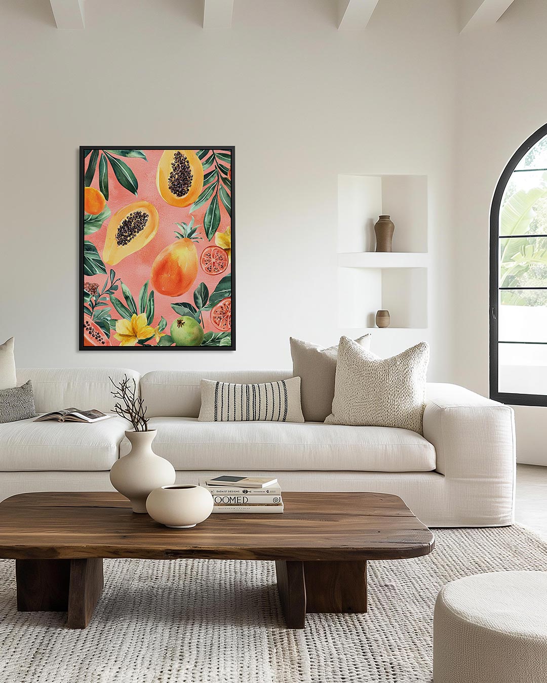 Fruit en bladeren Kunstwerk