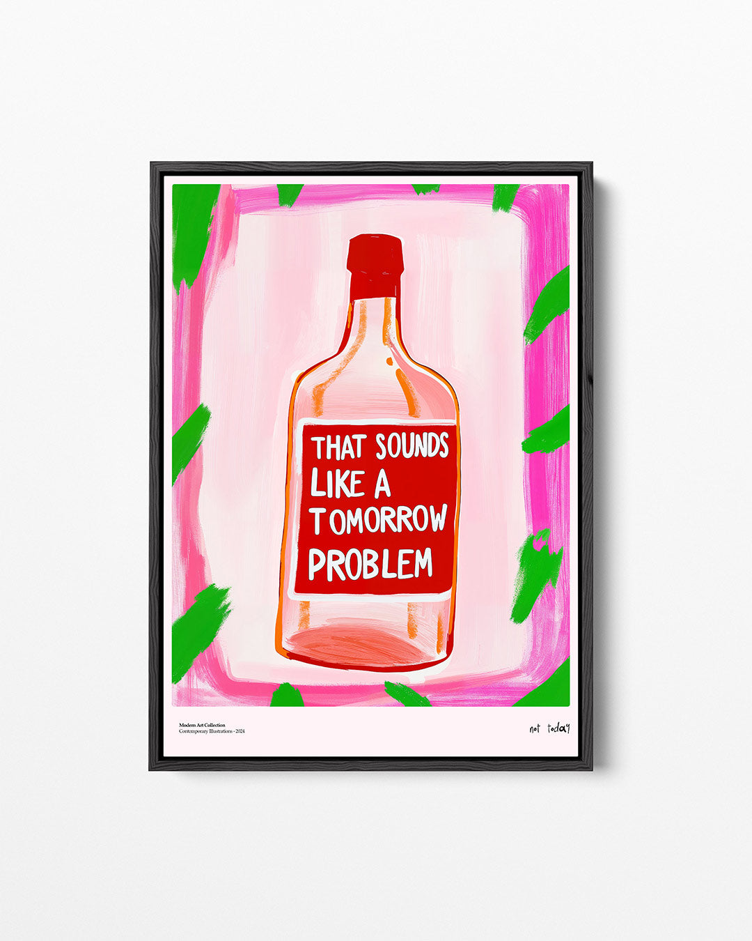 Kleurrijke fles illustratie Kunstwerk