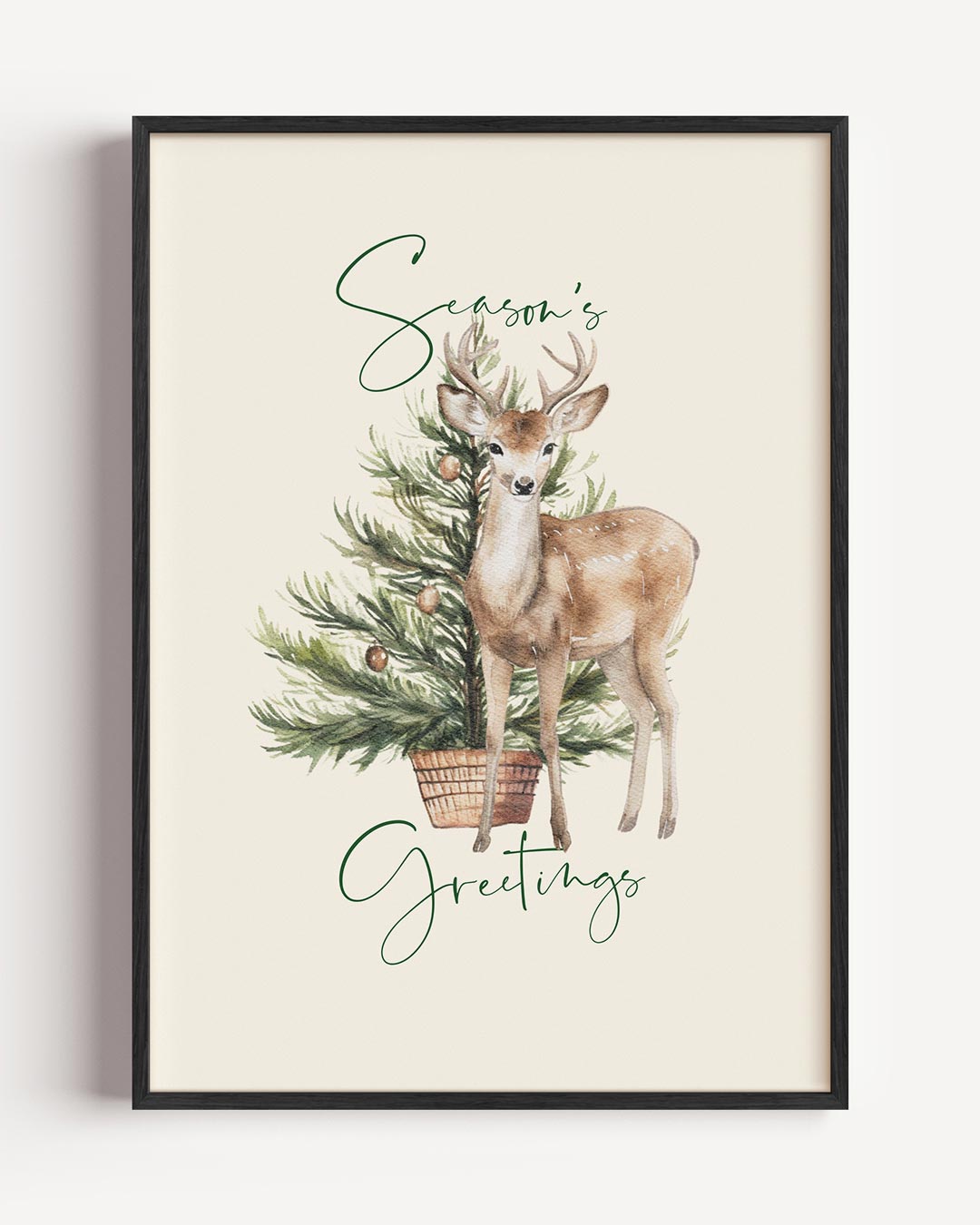 Warme Wintergroet Poster-WallArtistic