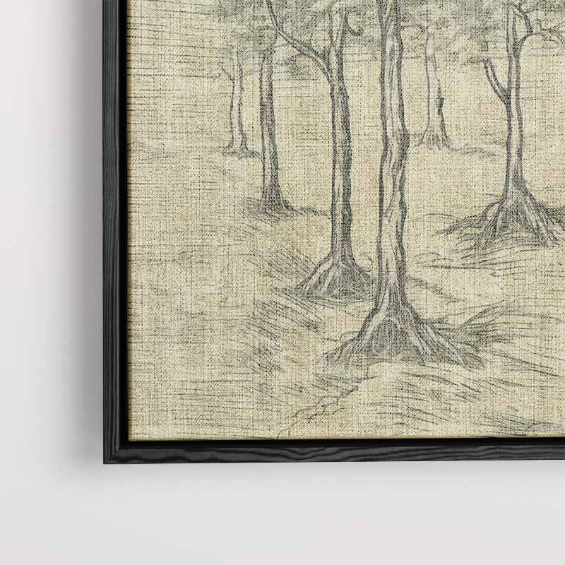 Zachte Bosimpressie Kunstwerk-canvas-dibond-plexiglas-wanddecoratie-WallArtistic