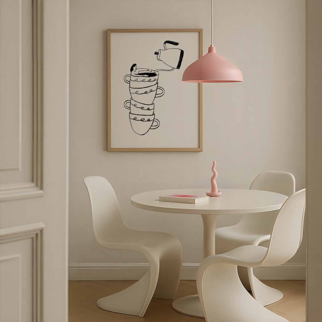 Koffiegenot Illustratie Poster