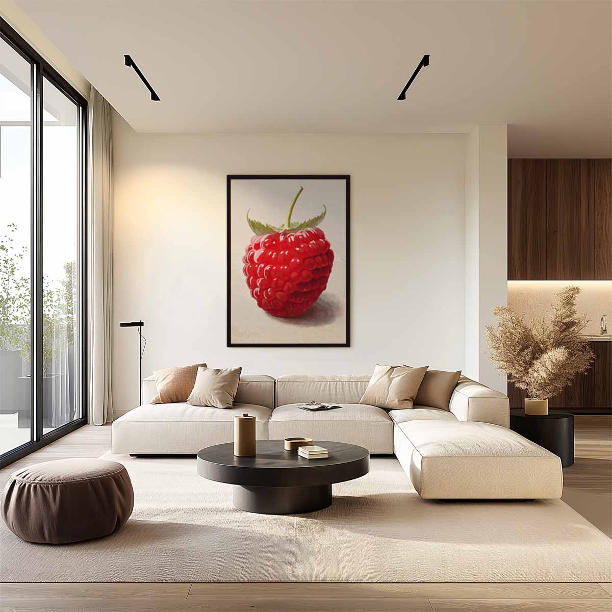 Frisse Framboos Kunstwerk-canvas-dibond-plexiglas-wanddecoratie-WallArtistic