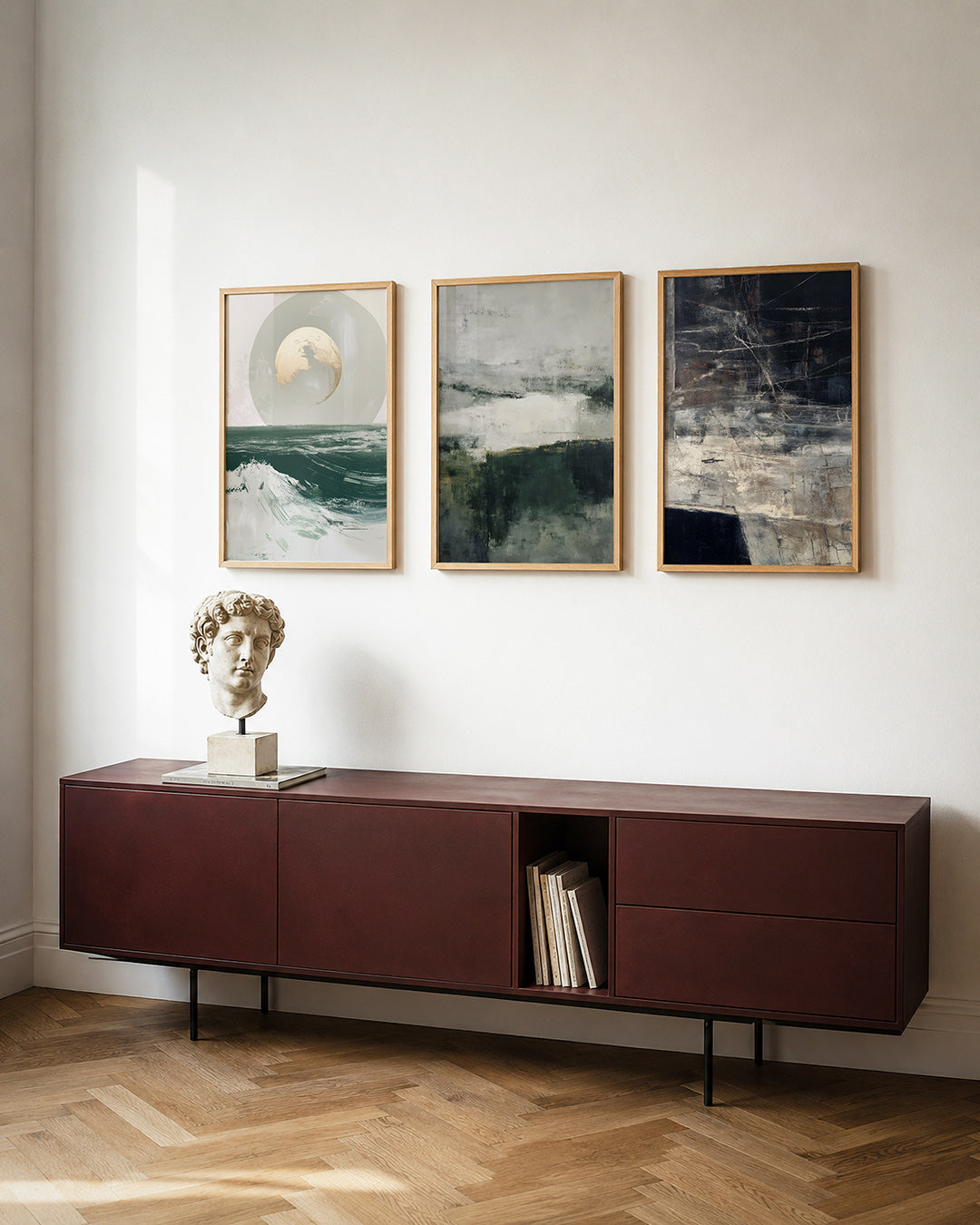 Maan en zee Posterset