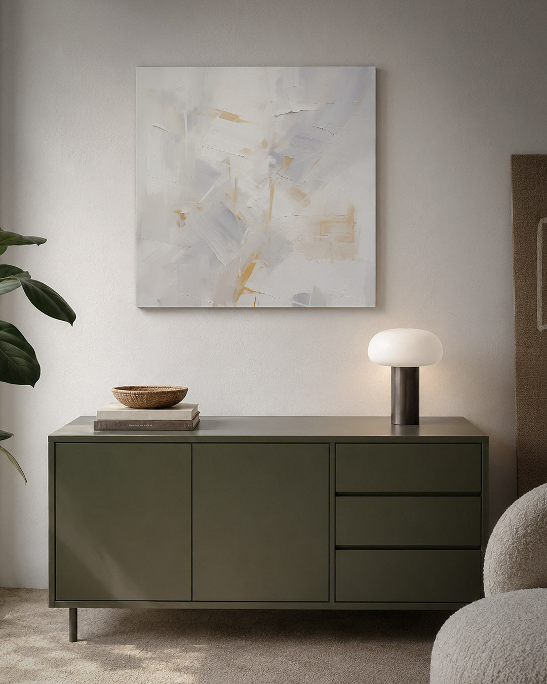 Lichte vegen compositie Kunstwerk