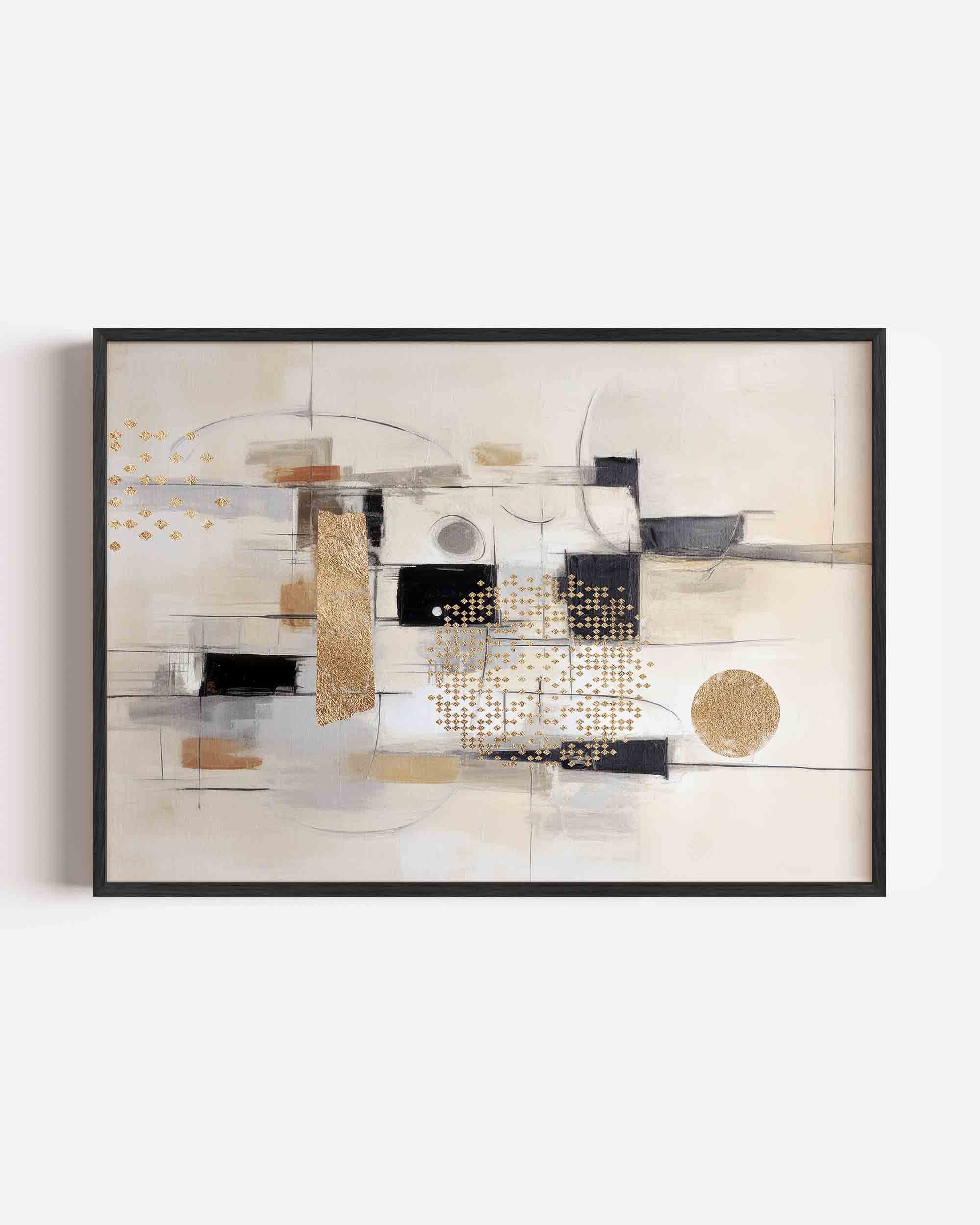 Abstracte vormen en lijnen Poster