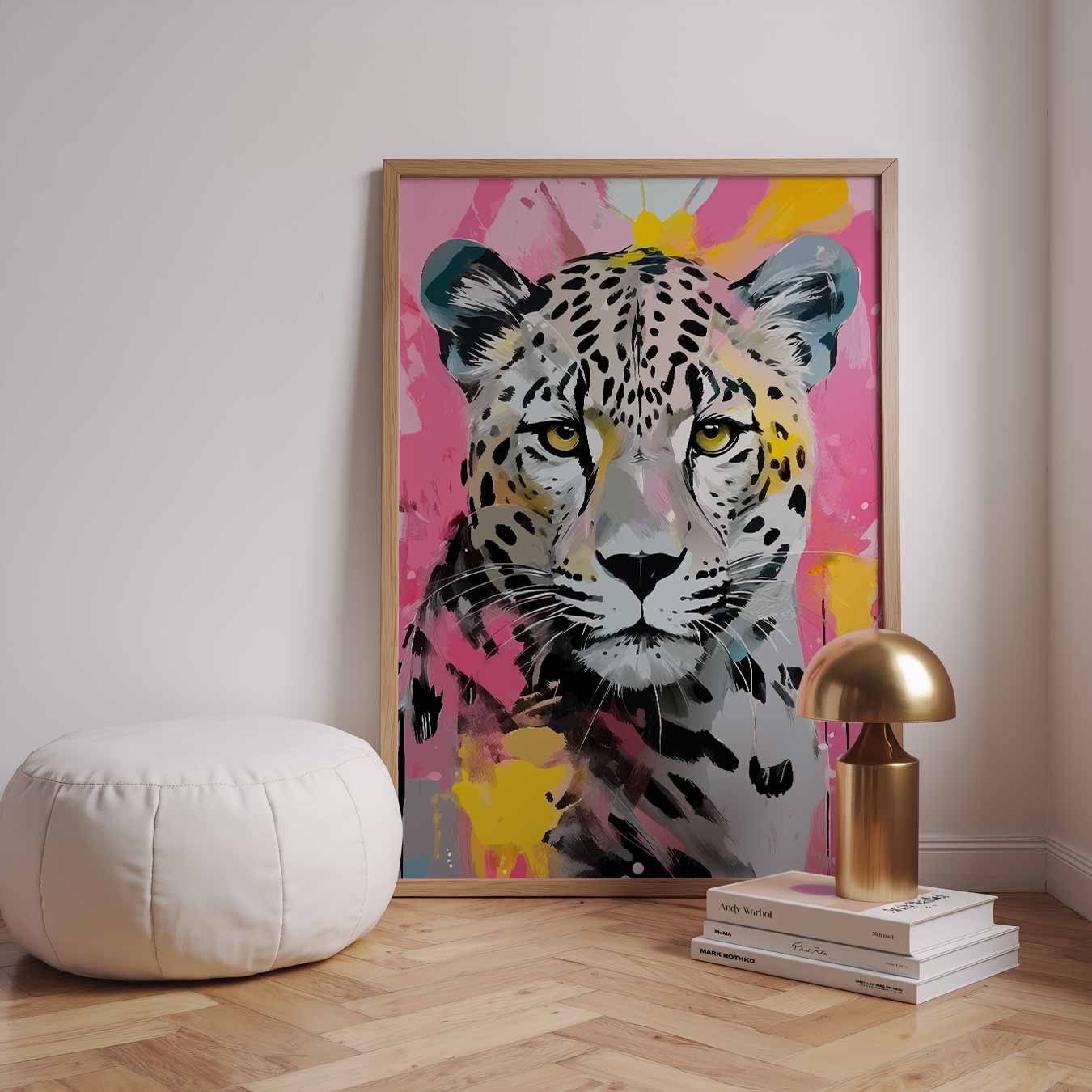 Kleurrijke Luipaardkunst Poster