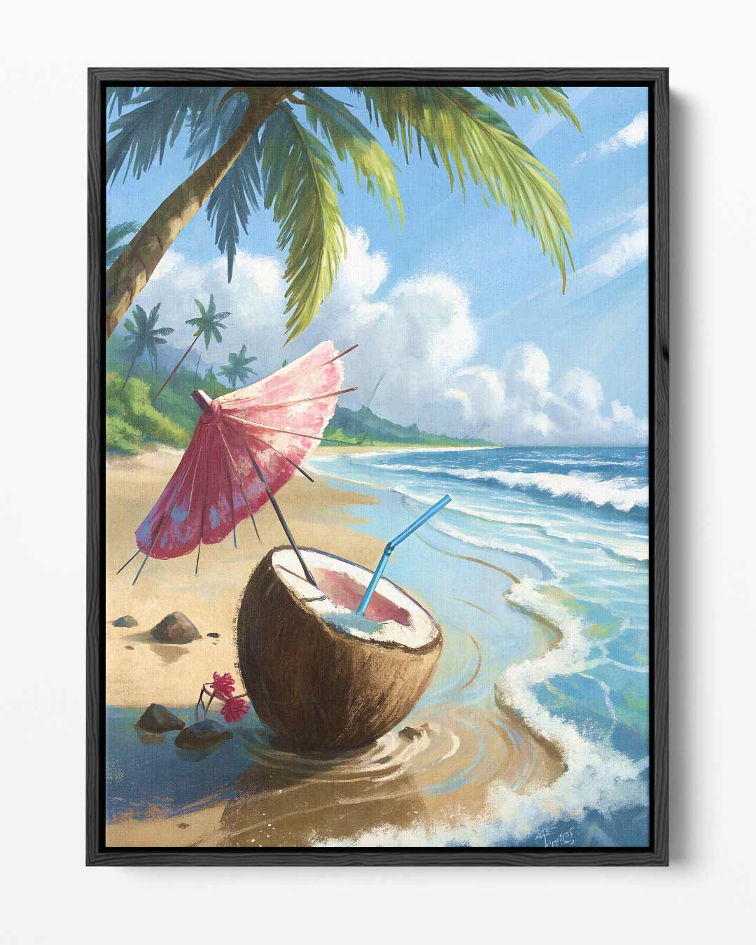 Tropische Dagdroom Kunstwerk-canvas-dibond-plexiglas-wanddecoratie-WallArtistic