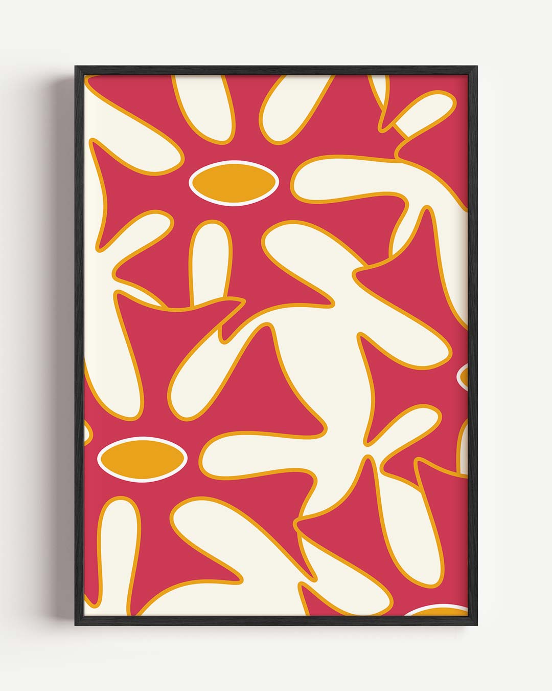 Vrolijke Bloemenpatroon Poster