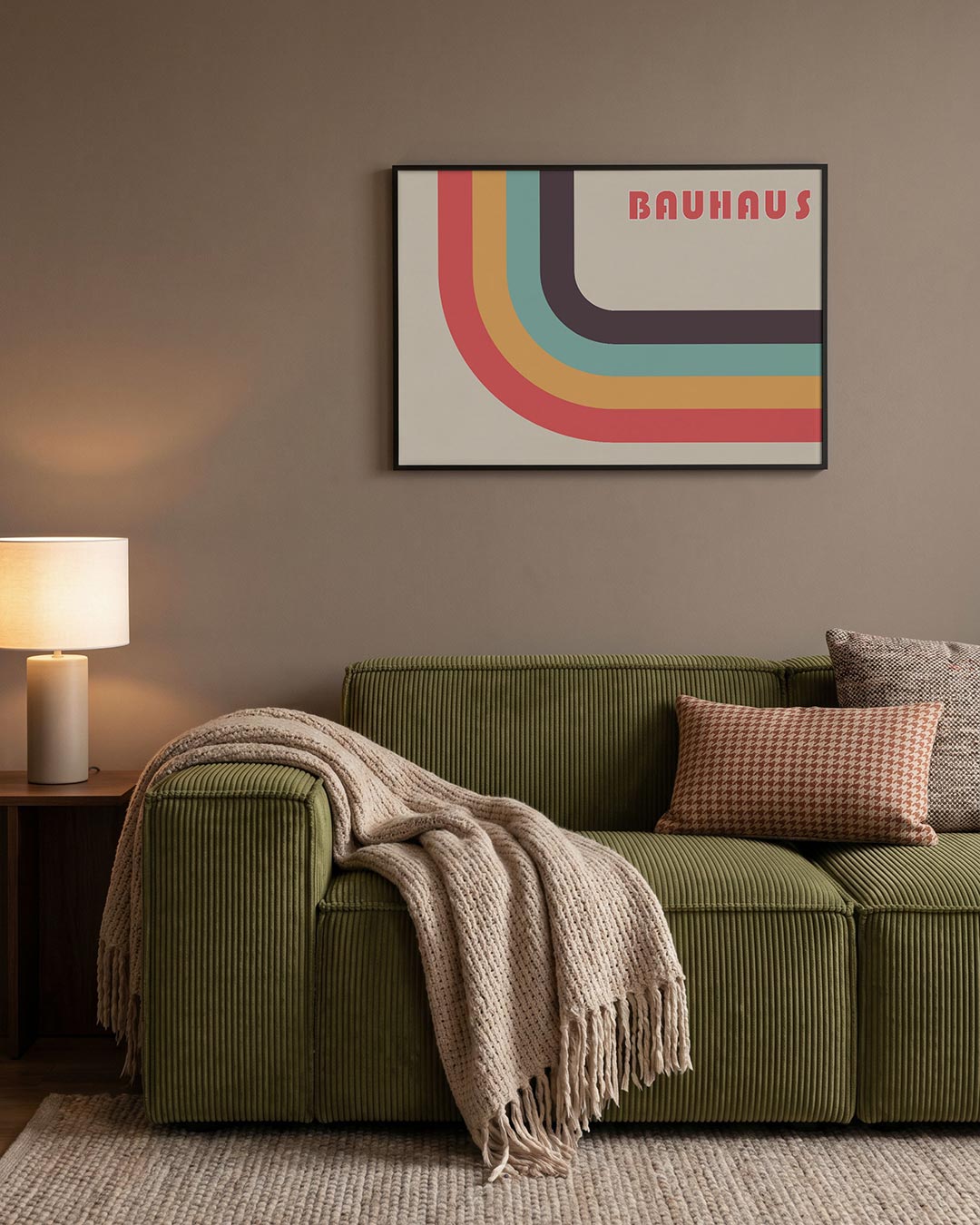 Kleurrijke booglijnen Poster