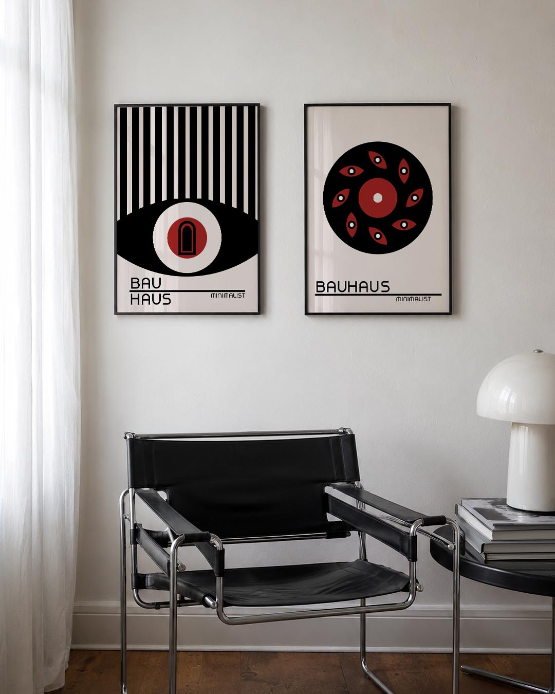 Lijnen en cirkel Posterset