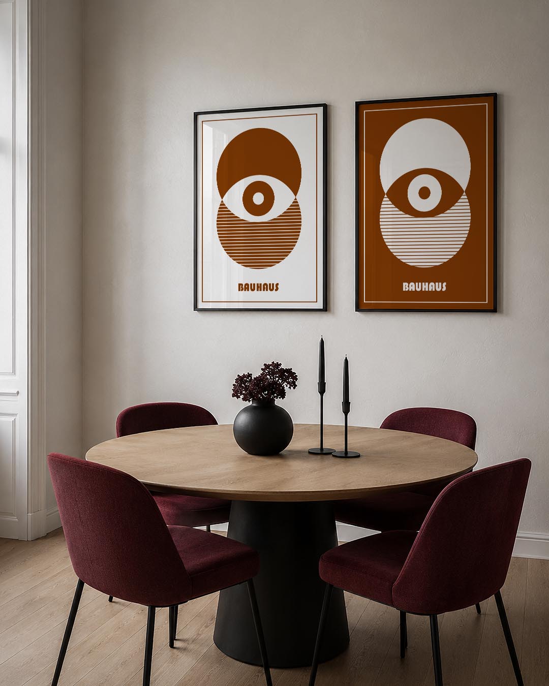 Cirkel en strepen Posterset