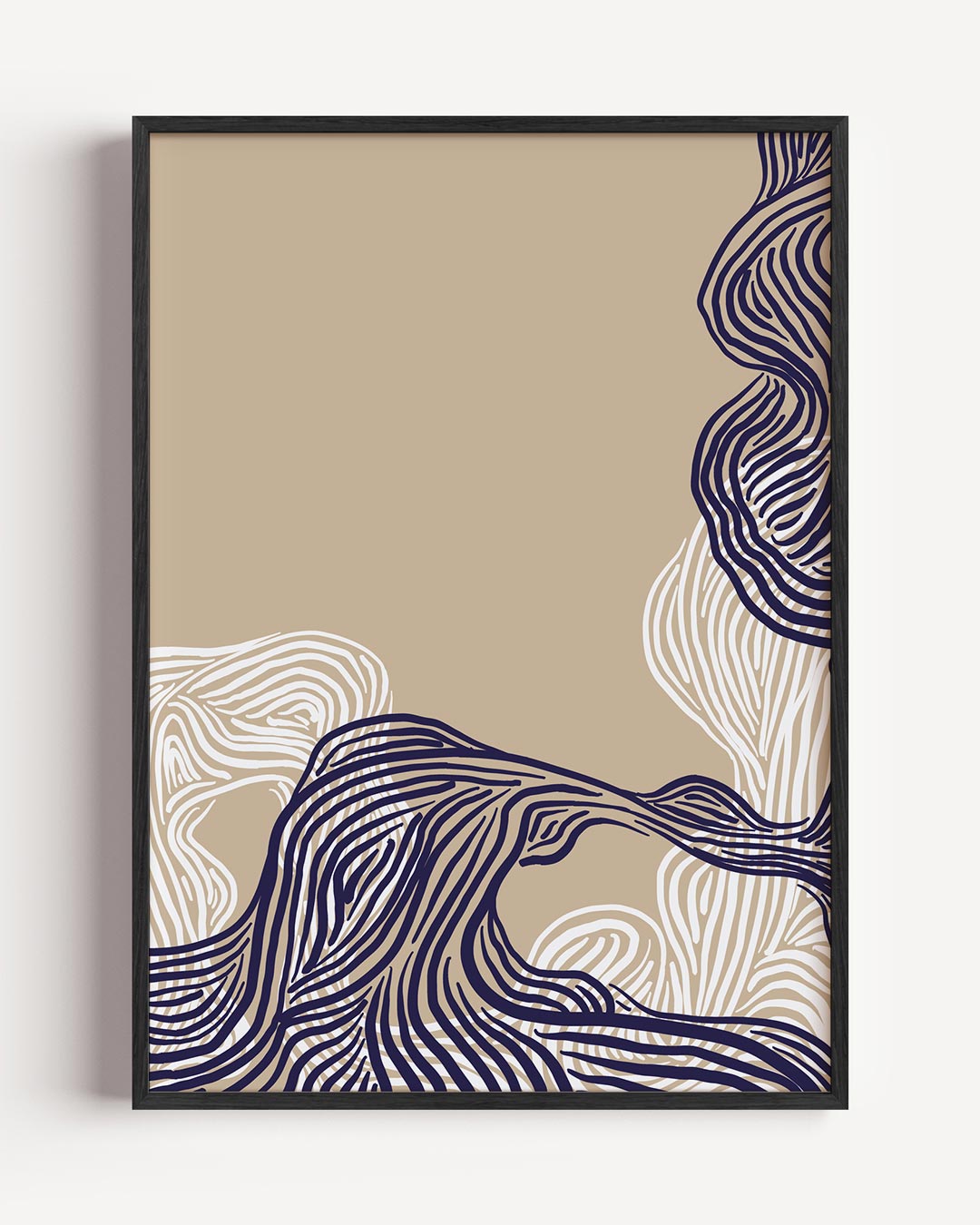 Moderne Abstracte Lijnkunst Poster-WallArtistic